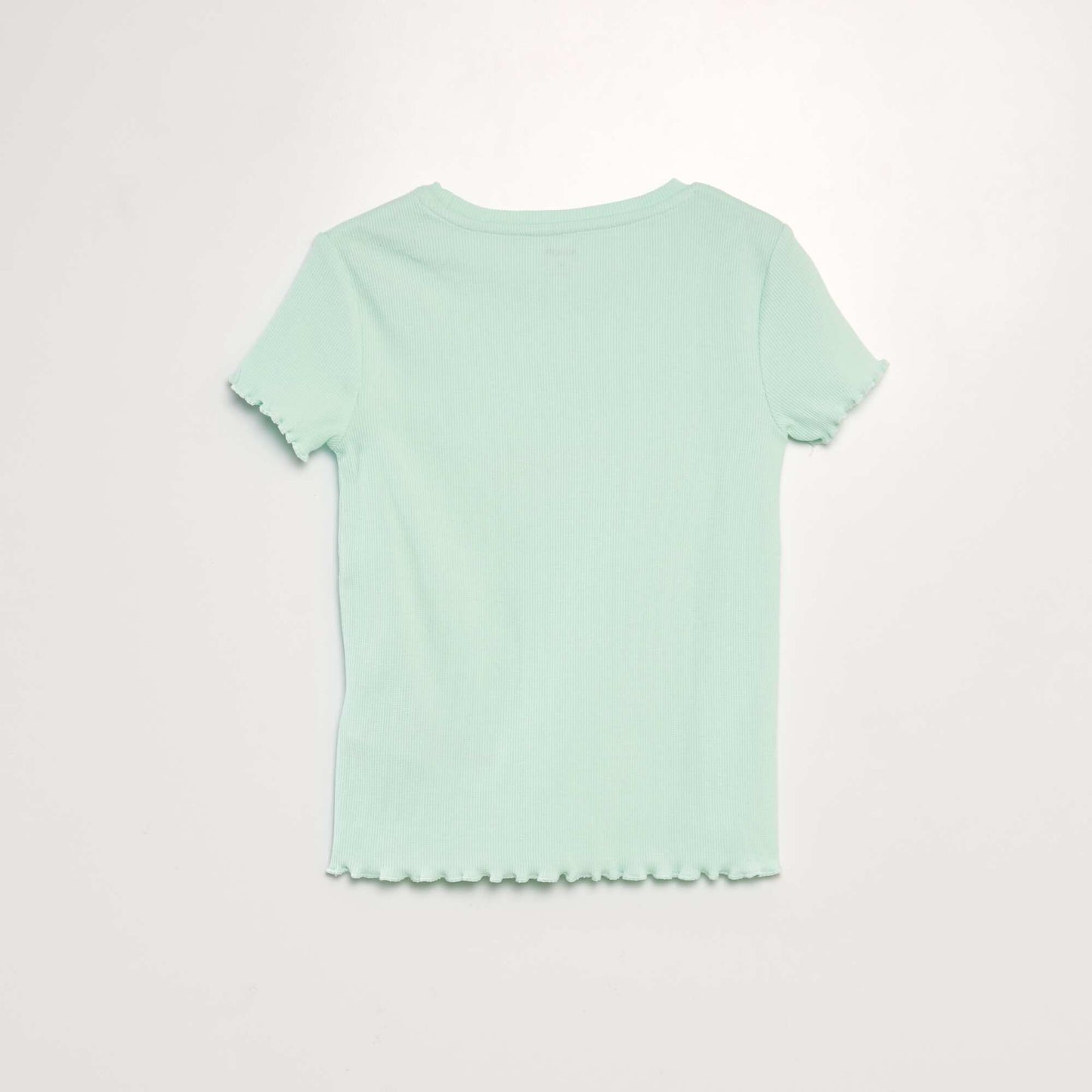 T-shirt avec d coupe sur le devant vert