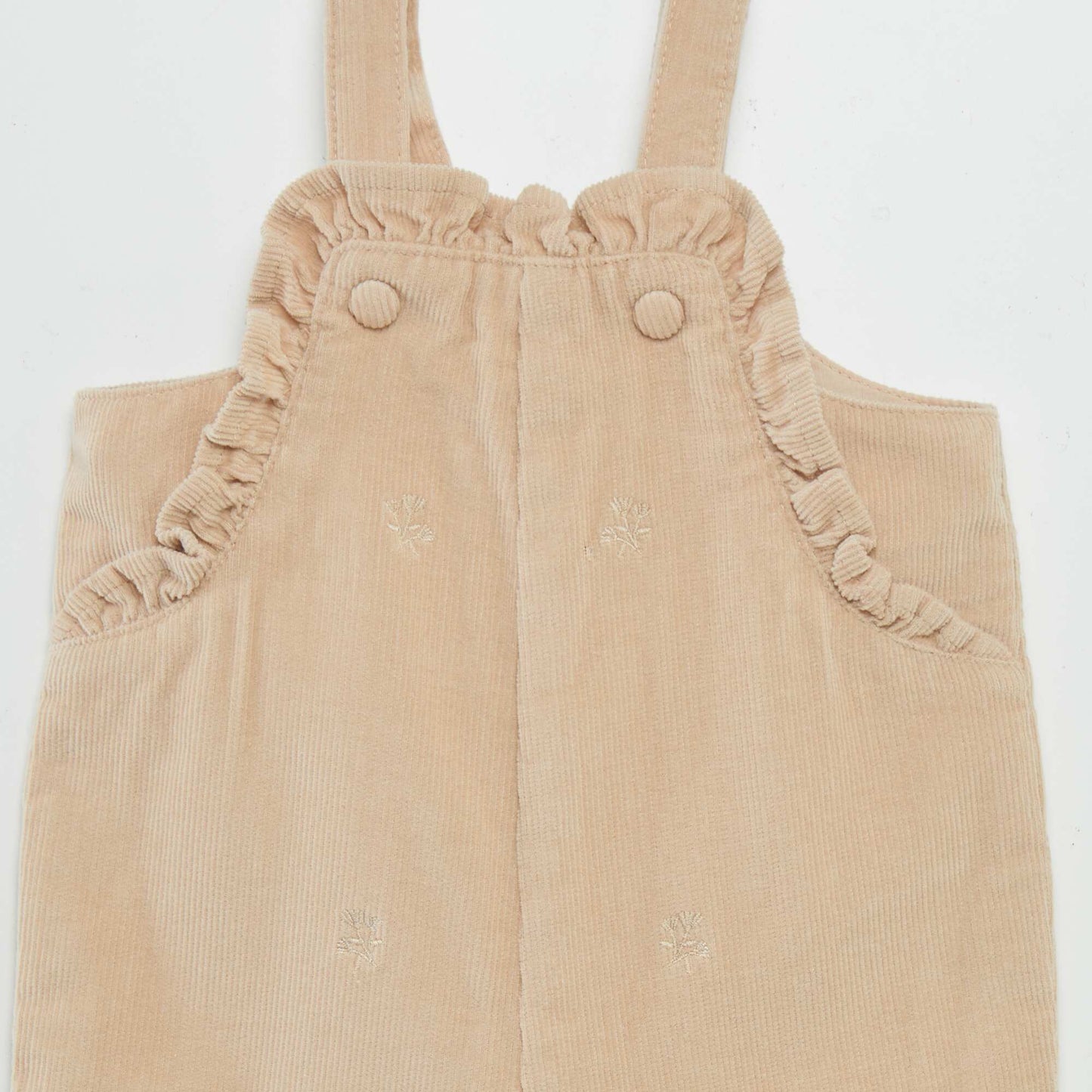 Salopette en velours c tel Beige