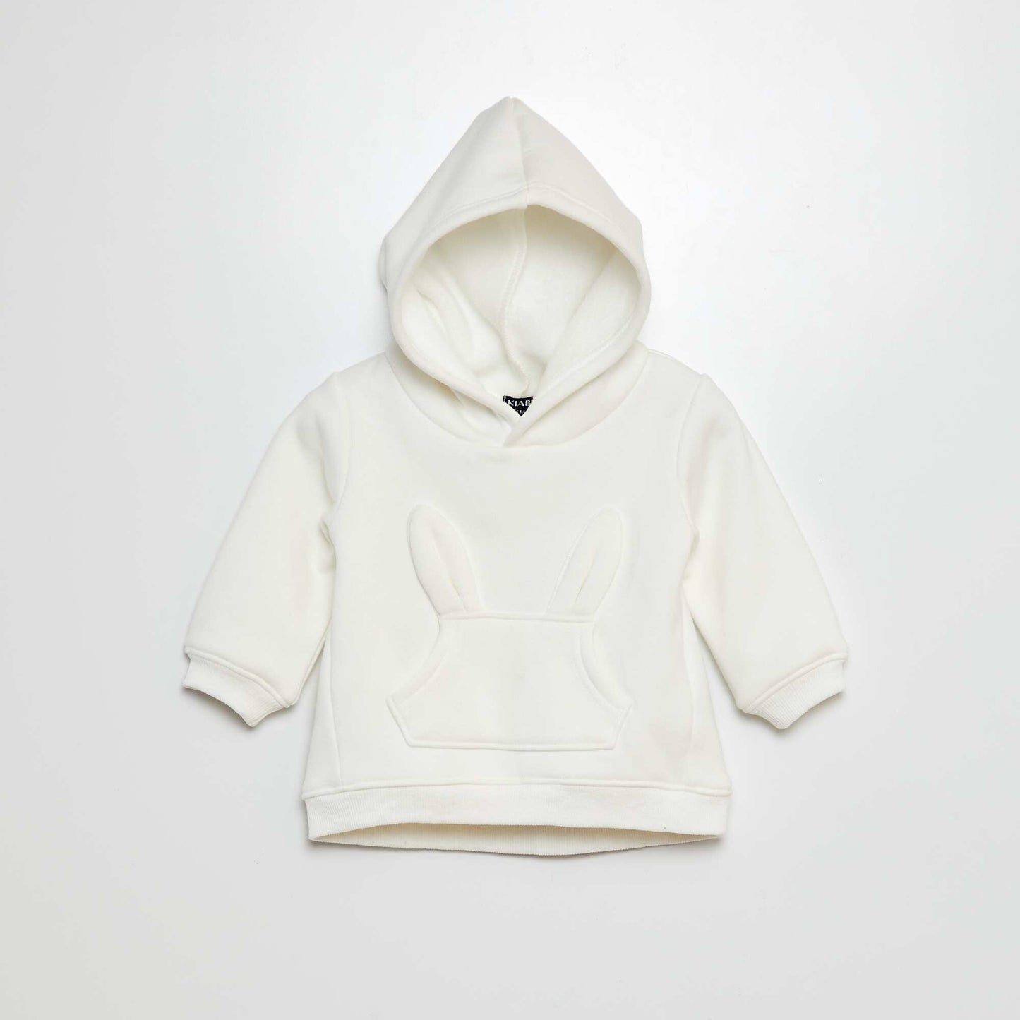 Sweat à capuche animé blanc