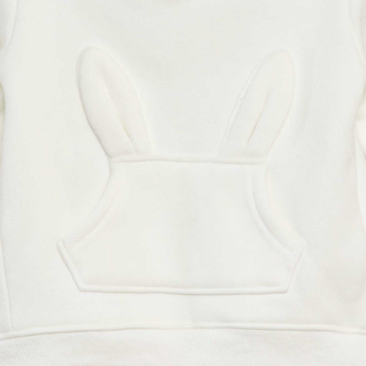 Sweat à capuche animé blanc