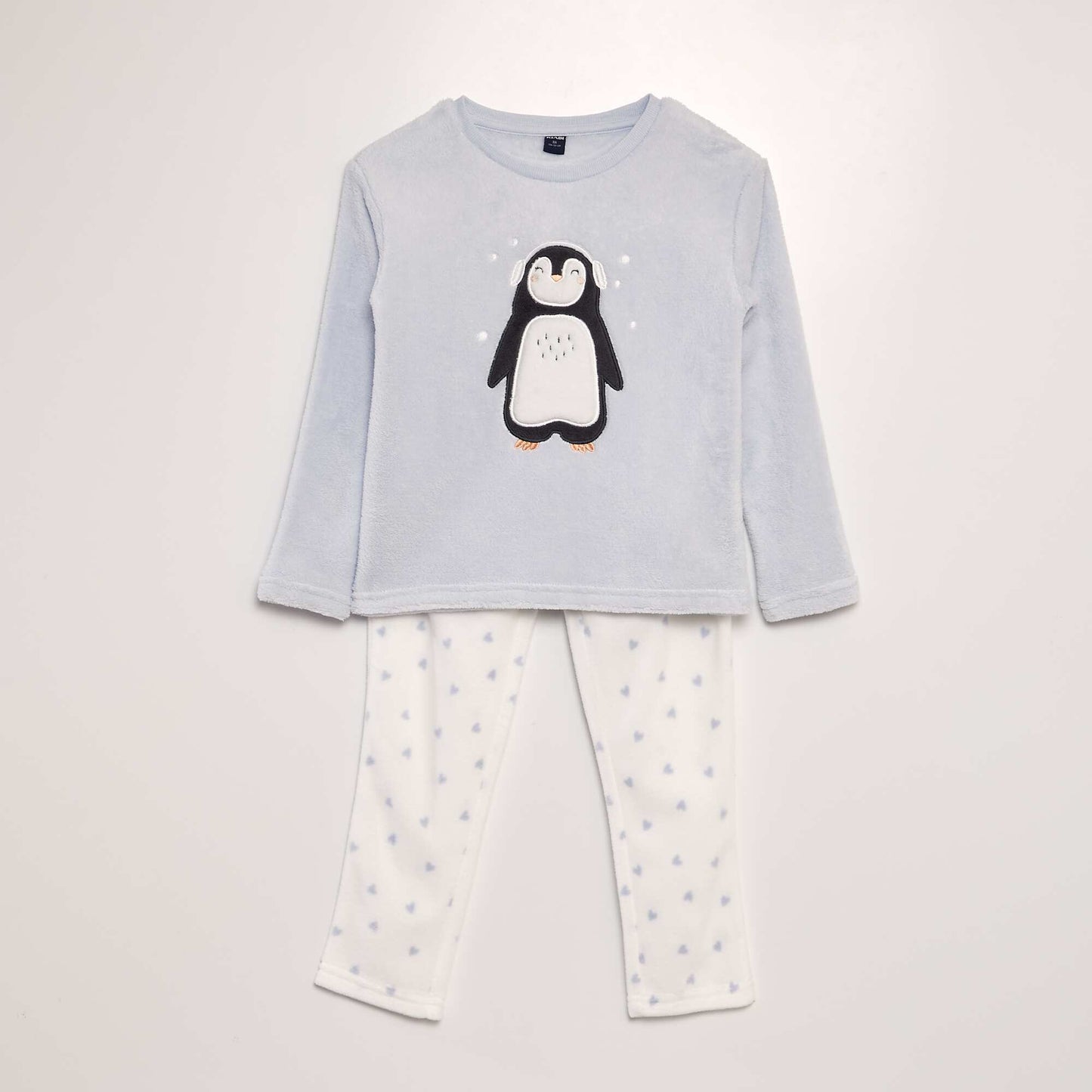 Ensemble pyjama polaire 'pingouin' - 2 pi ces Bleu