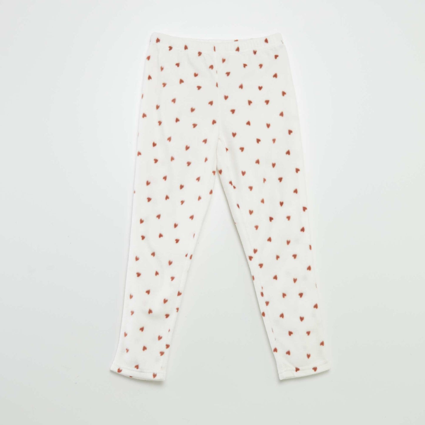 Ensemble pyjama polaire 'biche' - 2 pi ces Marron/blanc