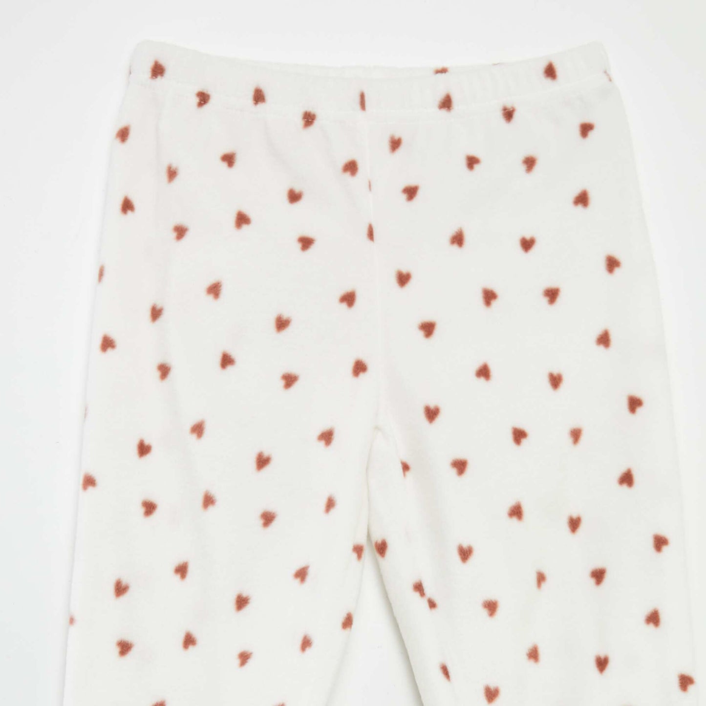 Ensemble pyjama polaire 'biche' - 2 pi ces Marron/blanc