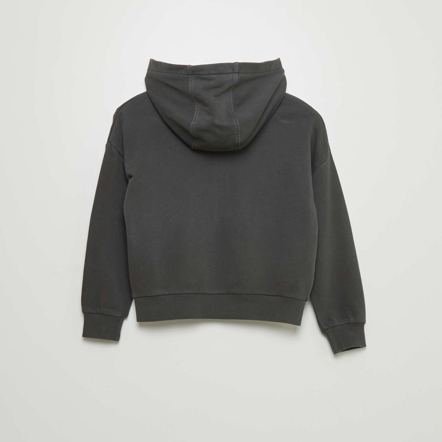 Sweat mixte capuche ouverture zipp e GRIS