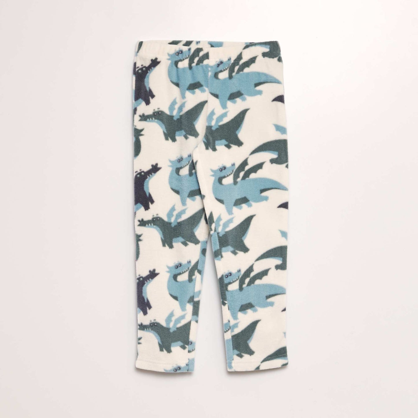 Ensemble pyjama en polaire imprim t-shirt + pantalon - 2 pi ces Blanc