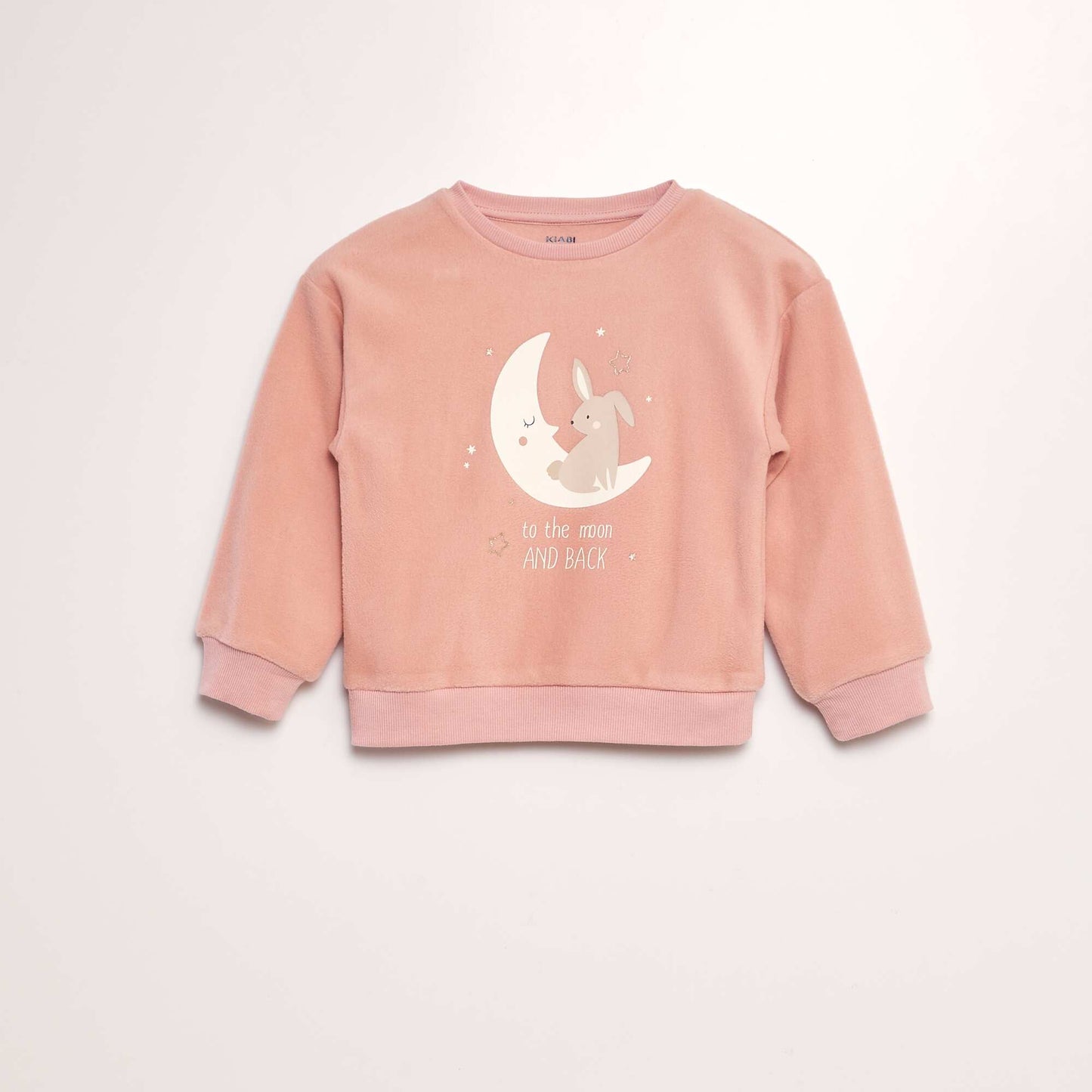 Ensemble pyjama en polaire imprim t-shirt + pantalon - 2 pi ces Rose