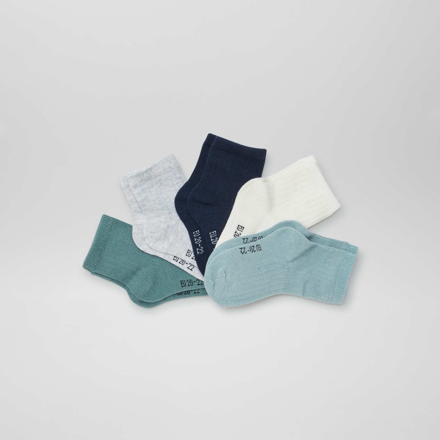 Lot de 5 paires de chaussettes Vert