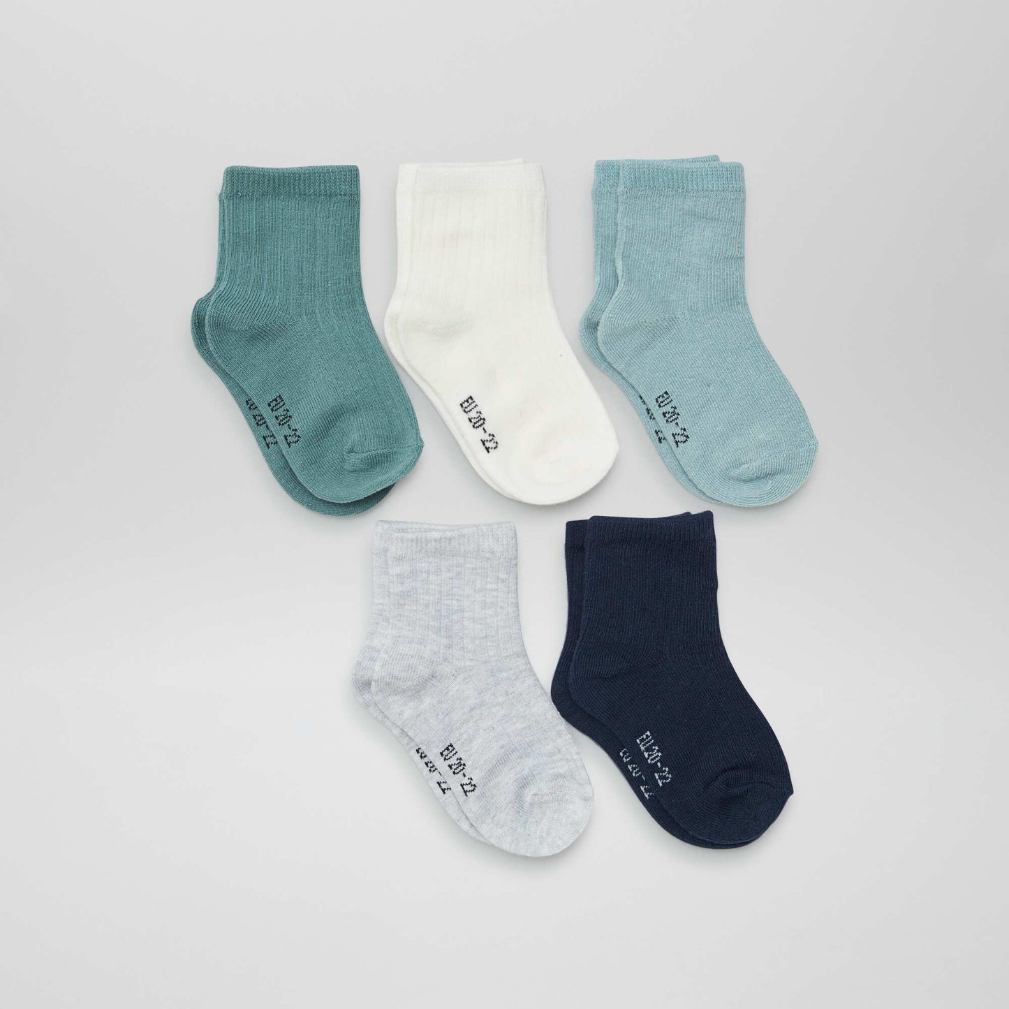 Lot de 5 paires de chaussettes Vert