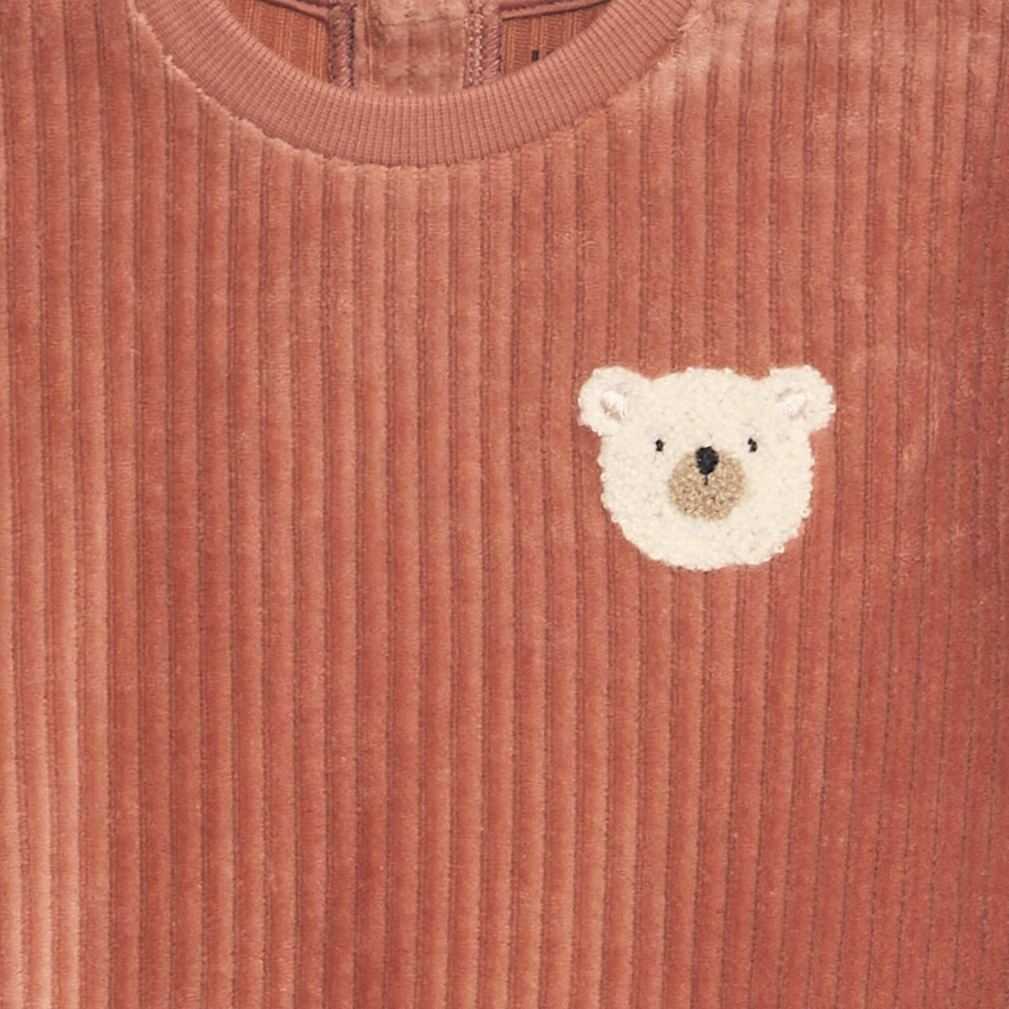 Ensemble pyjama en velours c tel - 2 pi ces Rouge