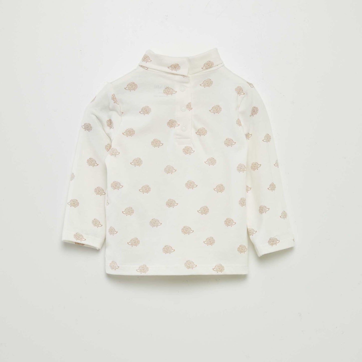 Sous-pull en jersey motif Blanc