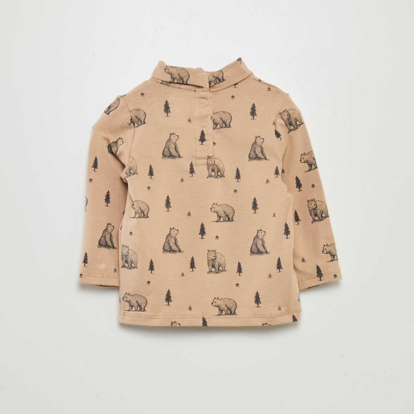 Sous-pull en jersey motif Marron