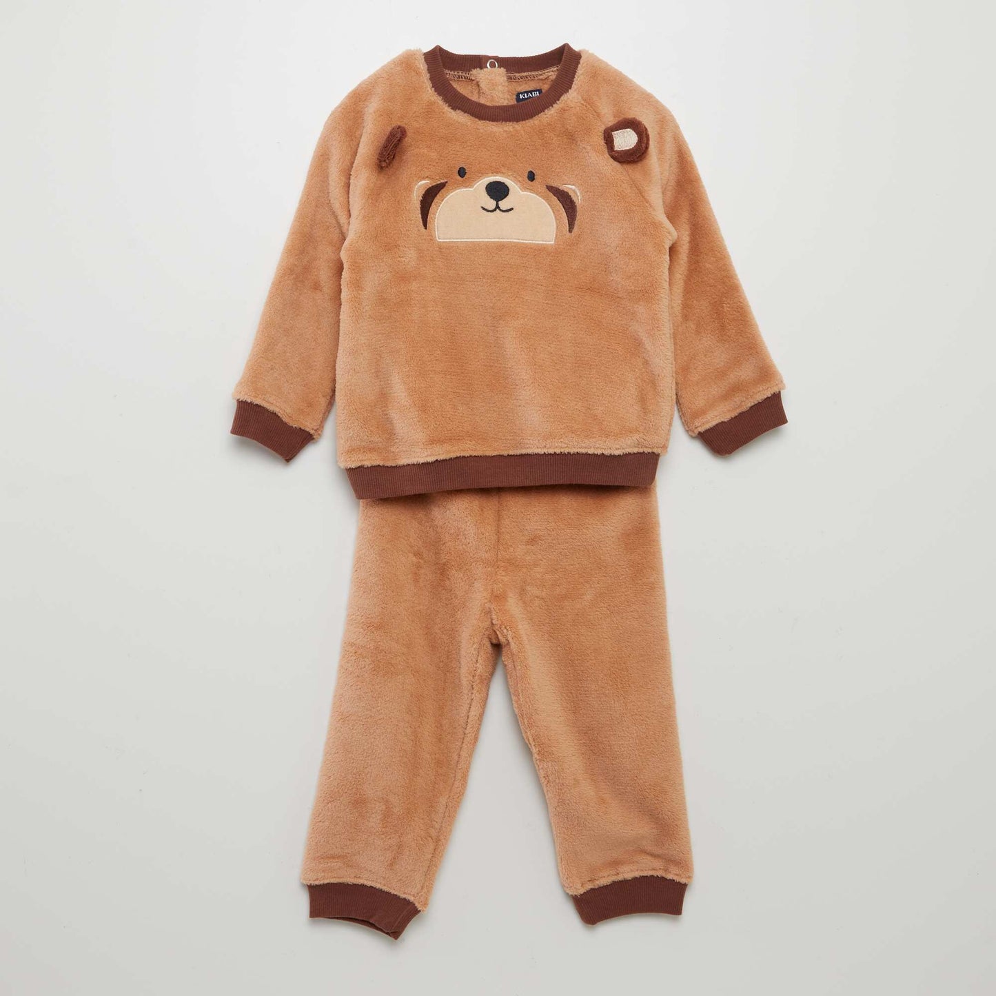 Ensemble pyjama en polaire - 2 pi ces Marron