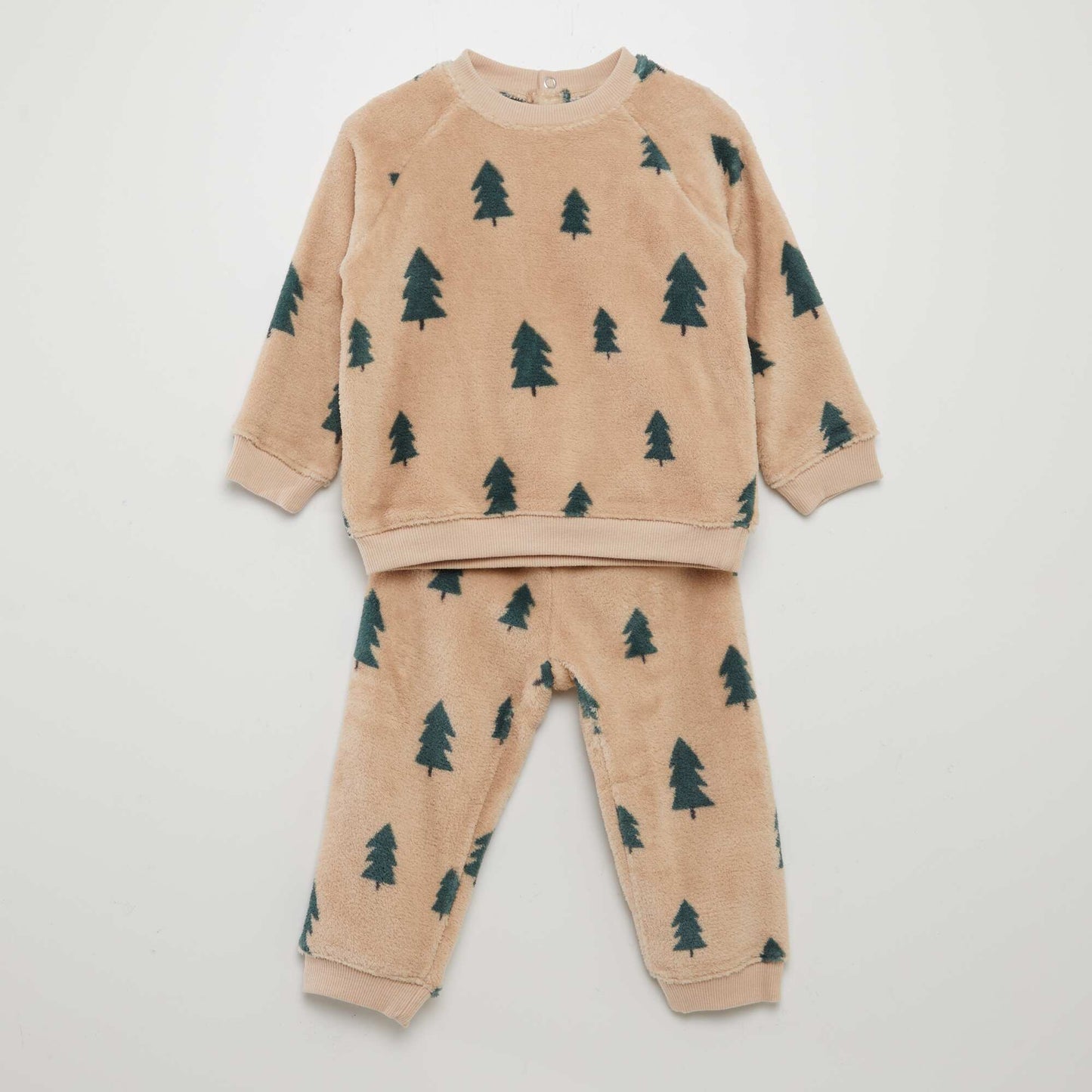 Ensemble pyjama en polaire - 2 pi ces Beige