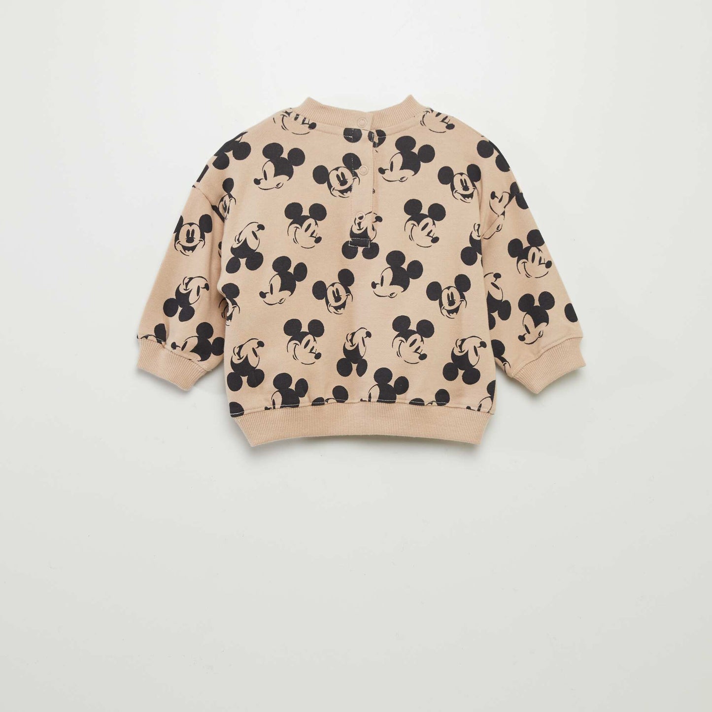 Sweat 'Disney' 'Mickey' col rond Beige