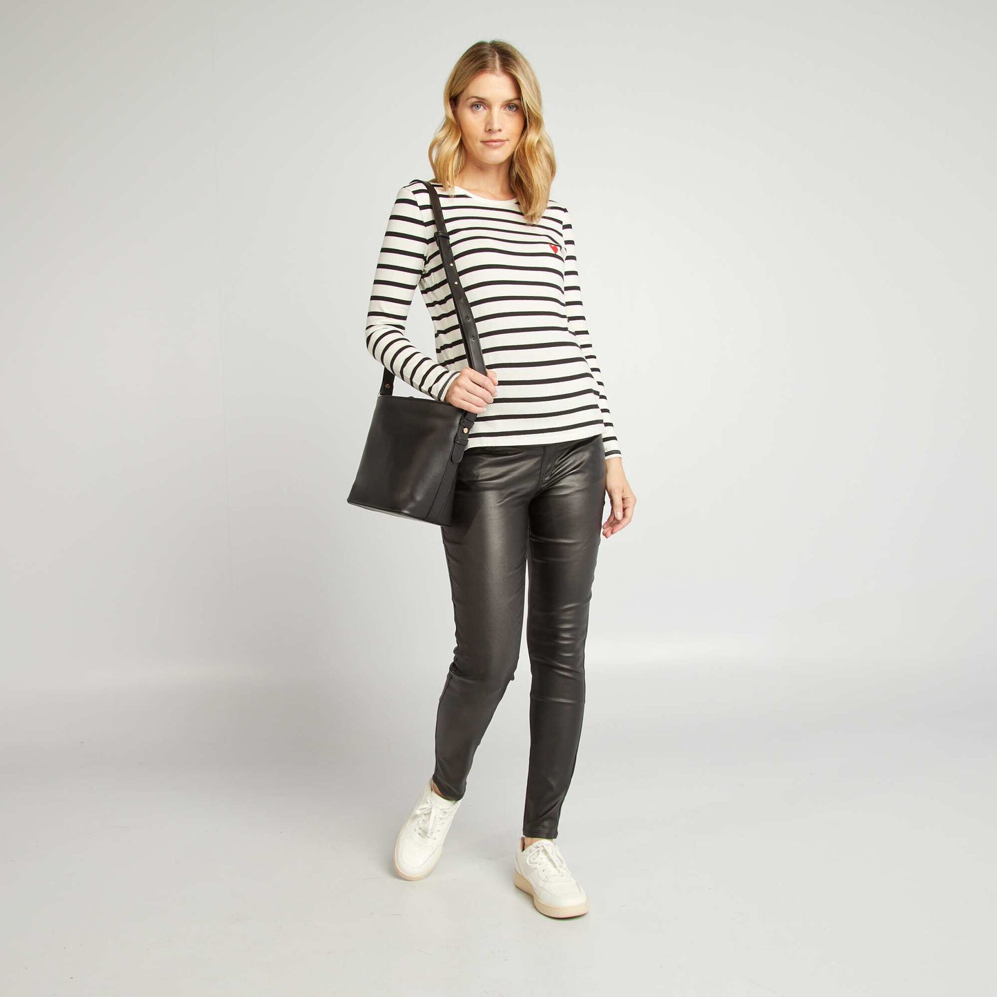 Pantalon grossesse avec bandeau lastique noir
