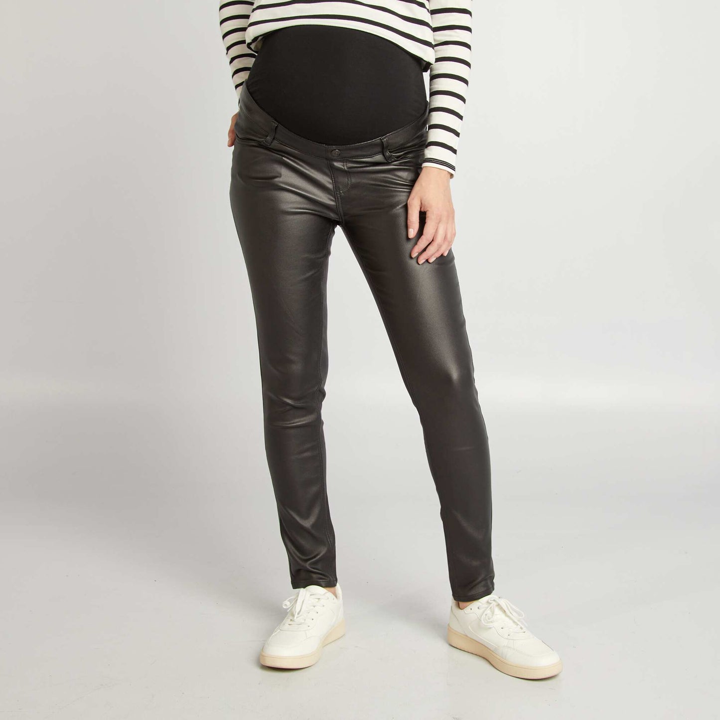 Pantalon grossesse avec bandeau lastique noir