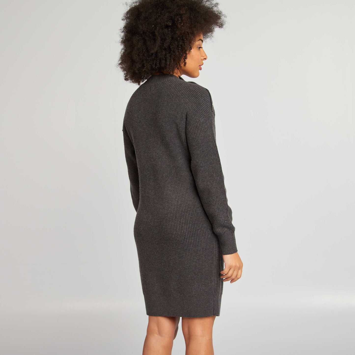 Robe pull grossesse GRIS