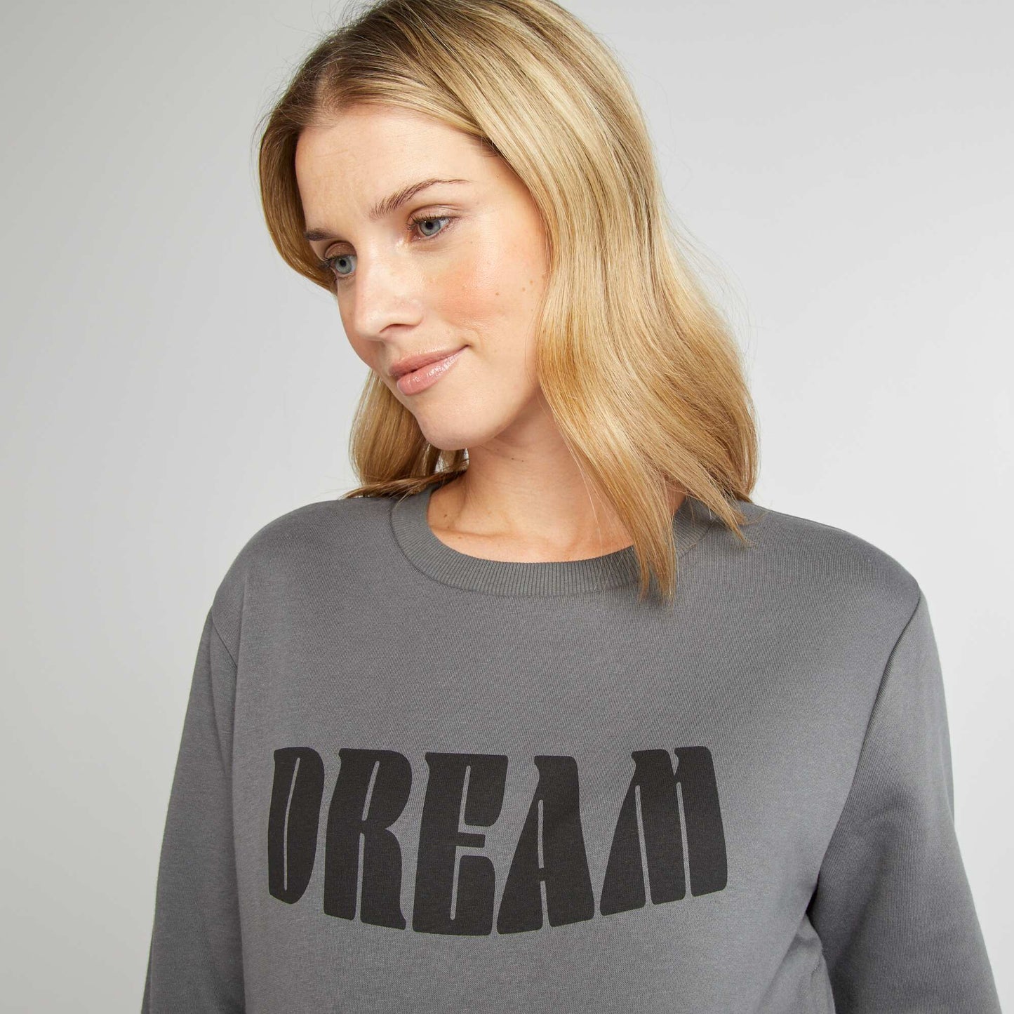 Sweat allaitement avec ouverture pressions Gris