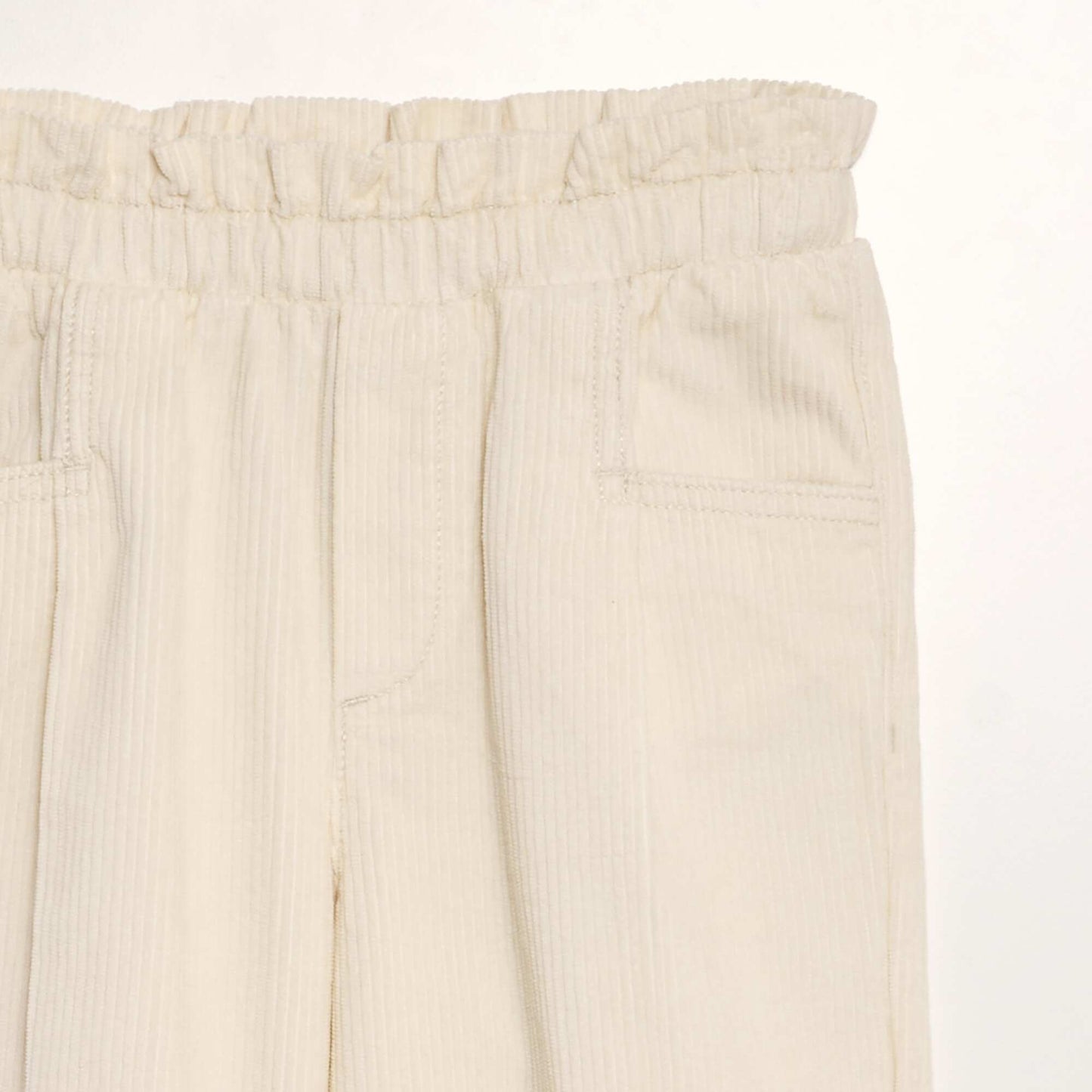 Pantalon en velours c tel Blanc