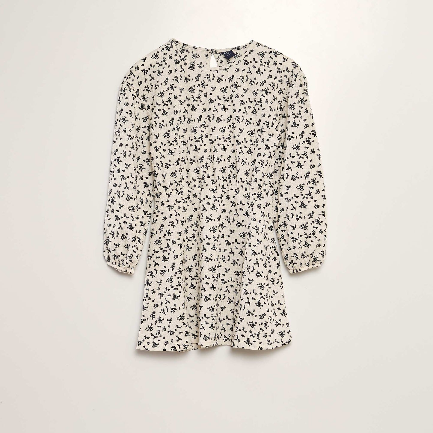 Robe vas e avec imprim fleuri Beige