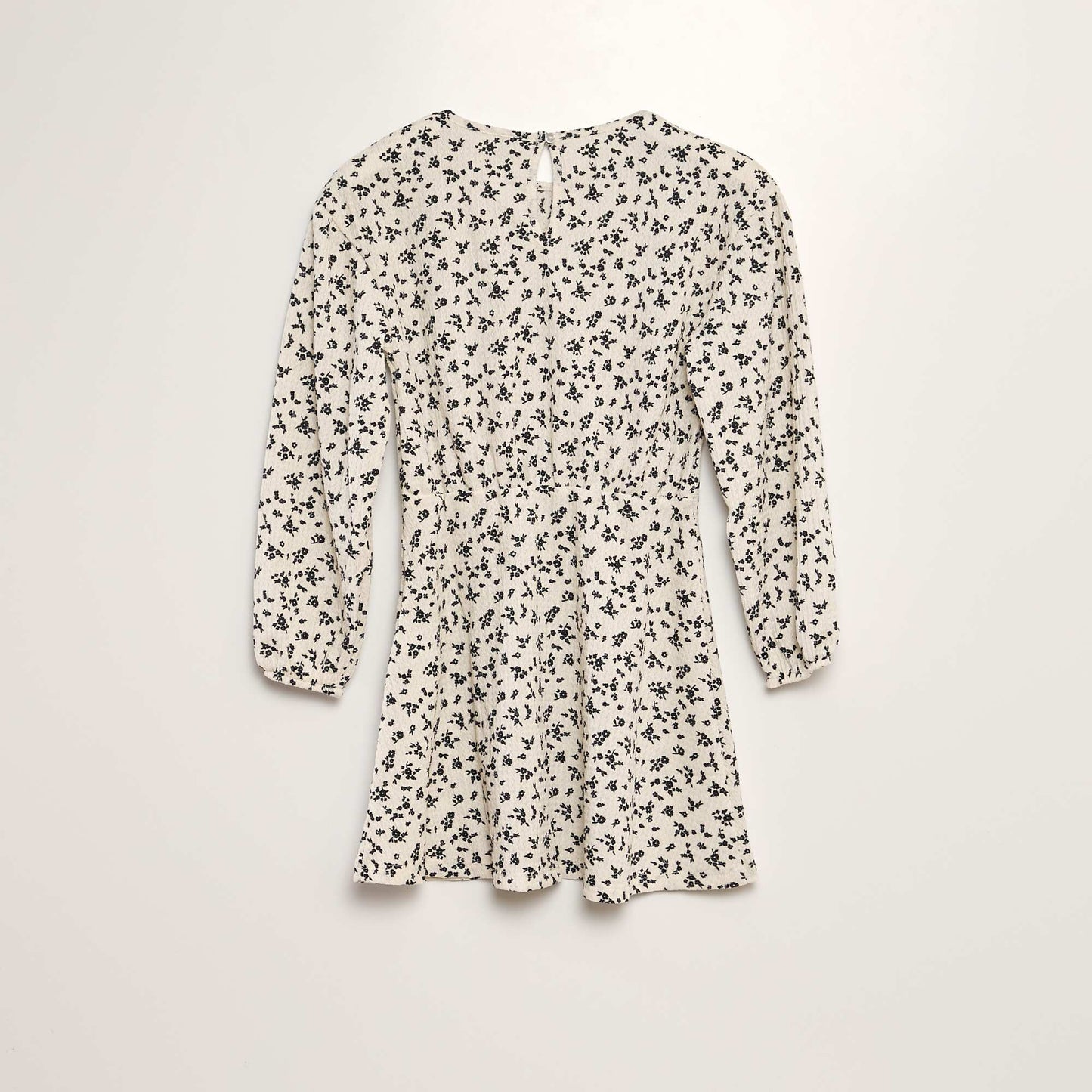 Robe vas e avec imprim fleuri Beige