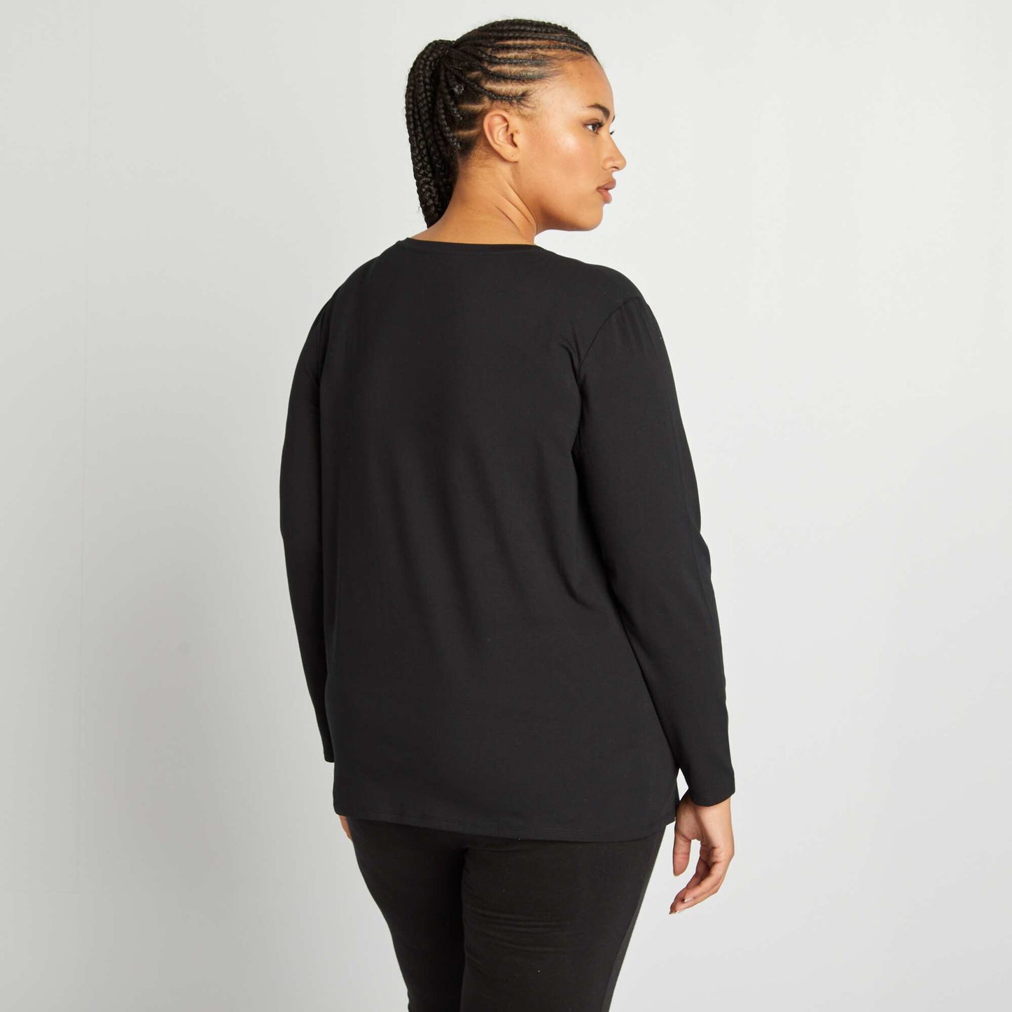 T-shirt d'allaitement en jersey NOIR
