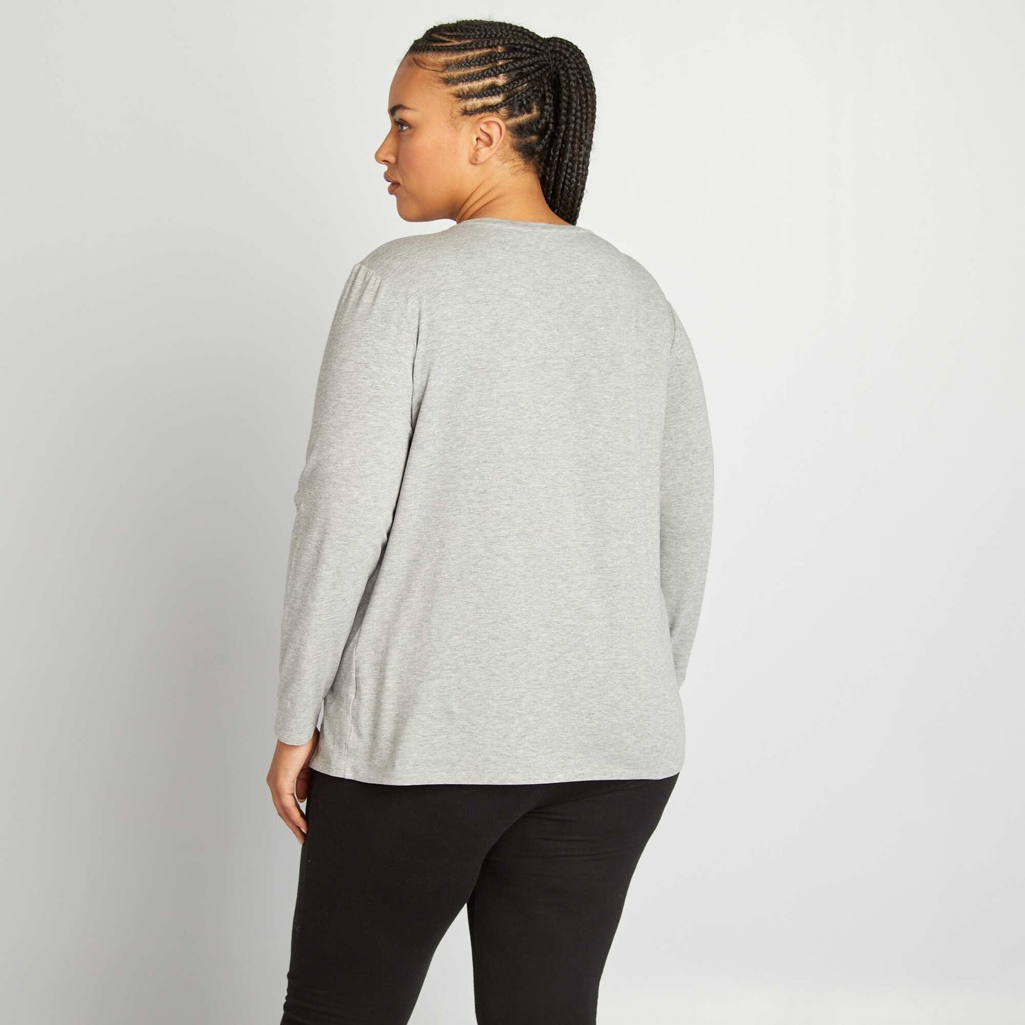 T-shirt d'allaitement en jersey GRIS