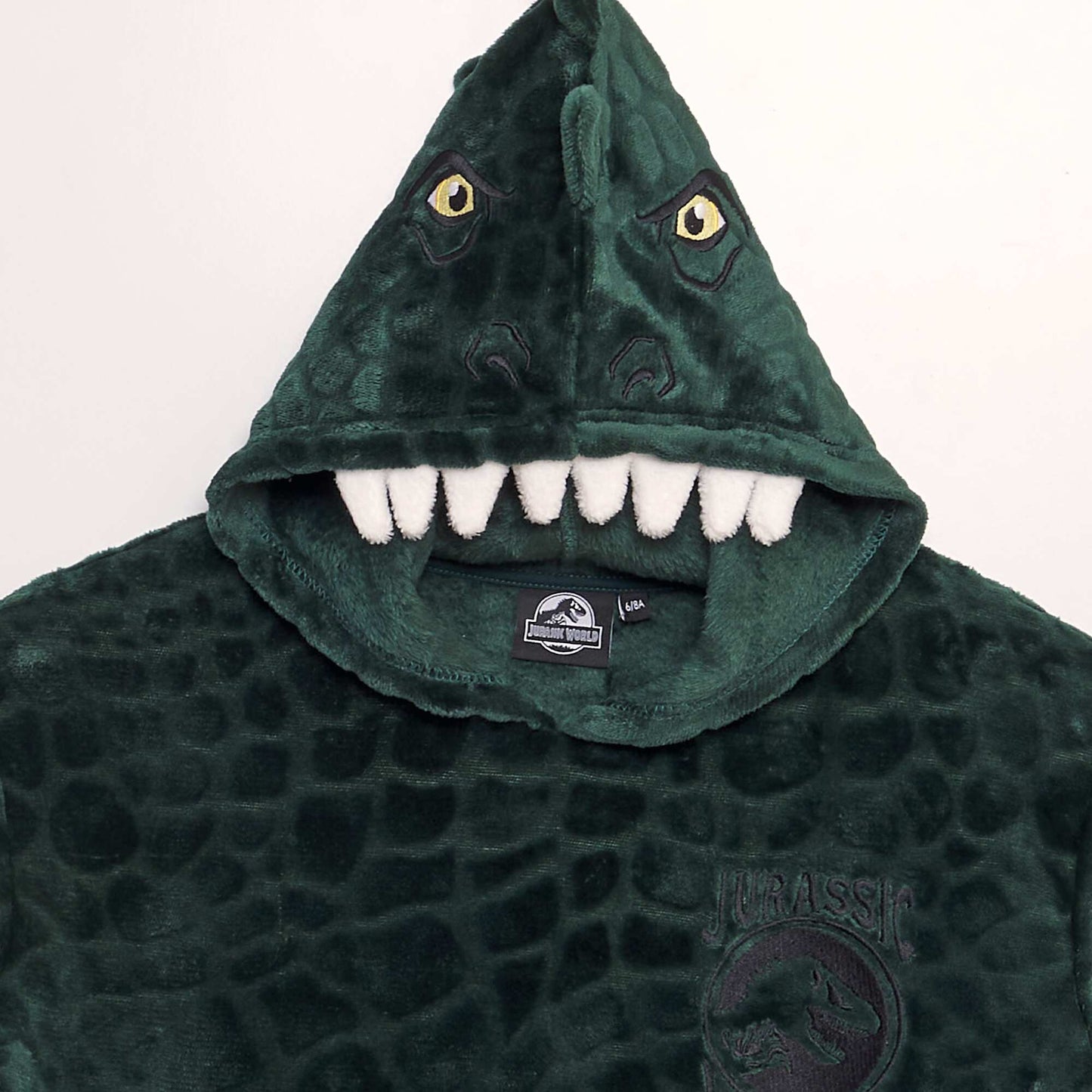 Sweat capuche en polaire 'Jurassic World' Vert