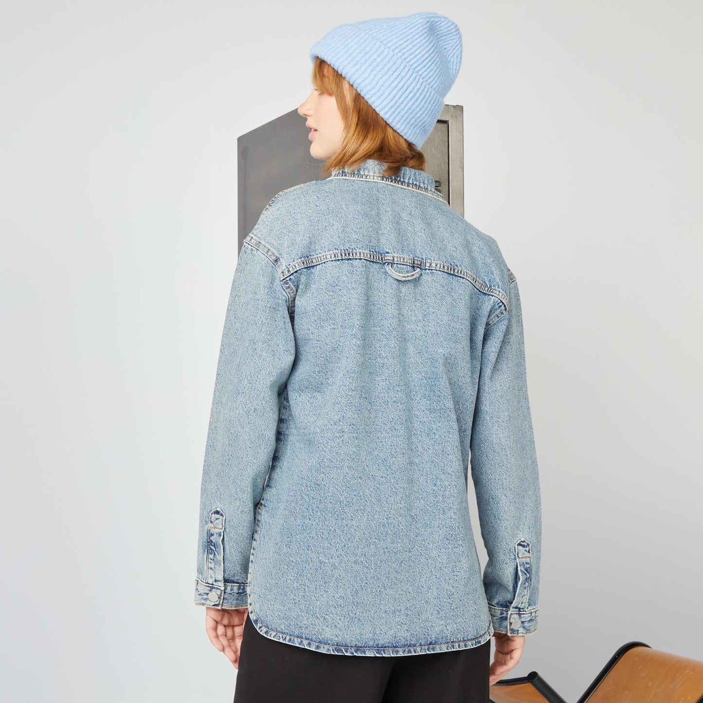 Surchemise oversize en jean Denim