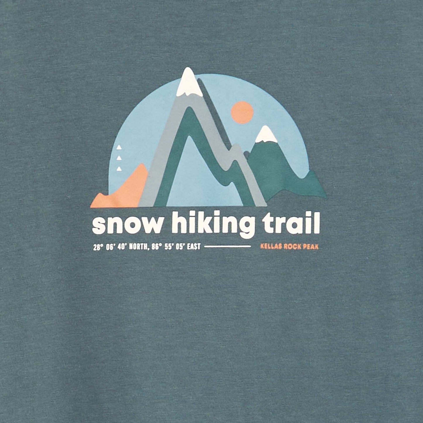 T-shirt imprimé manches longues Vert