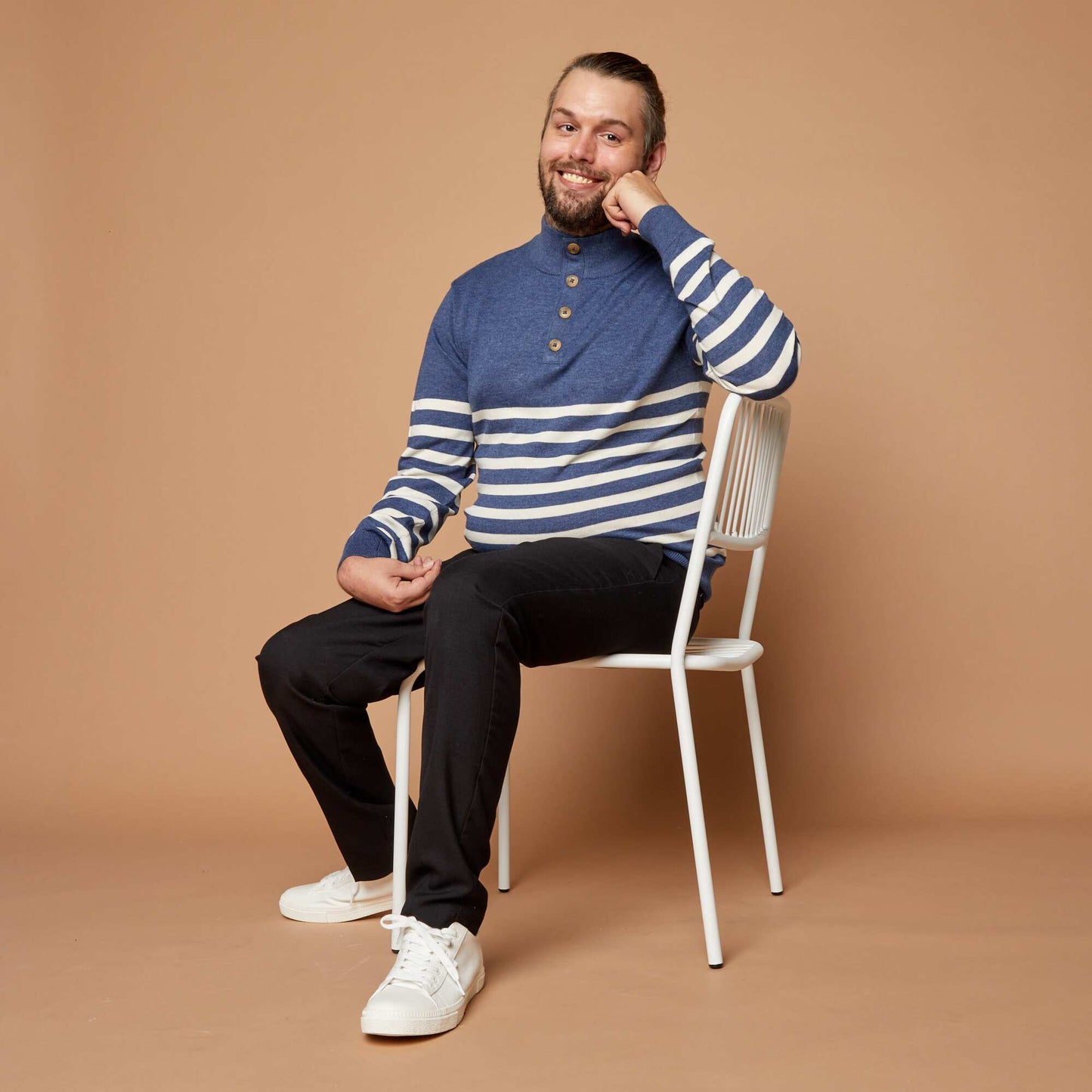 Pull col camionneur marinière - So Easy BLEU