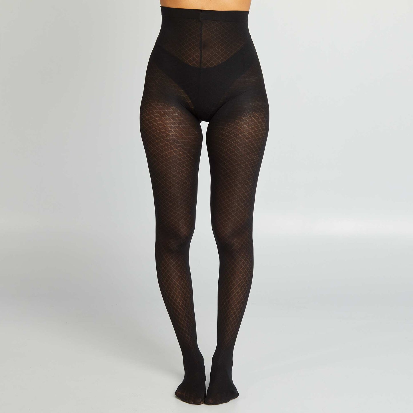 Collants noirs imprim s g om triques noir
