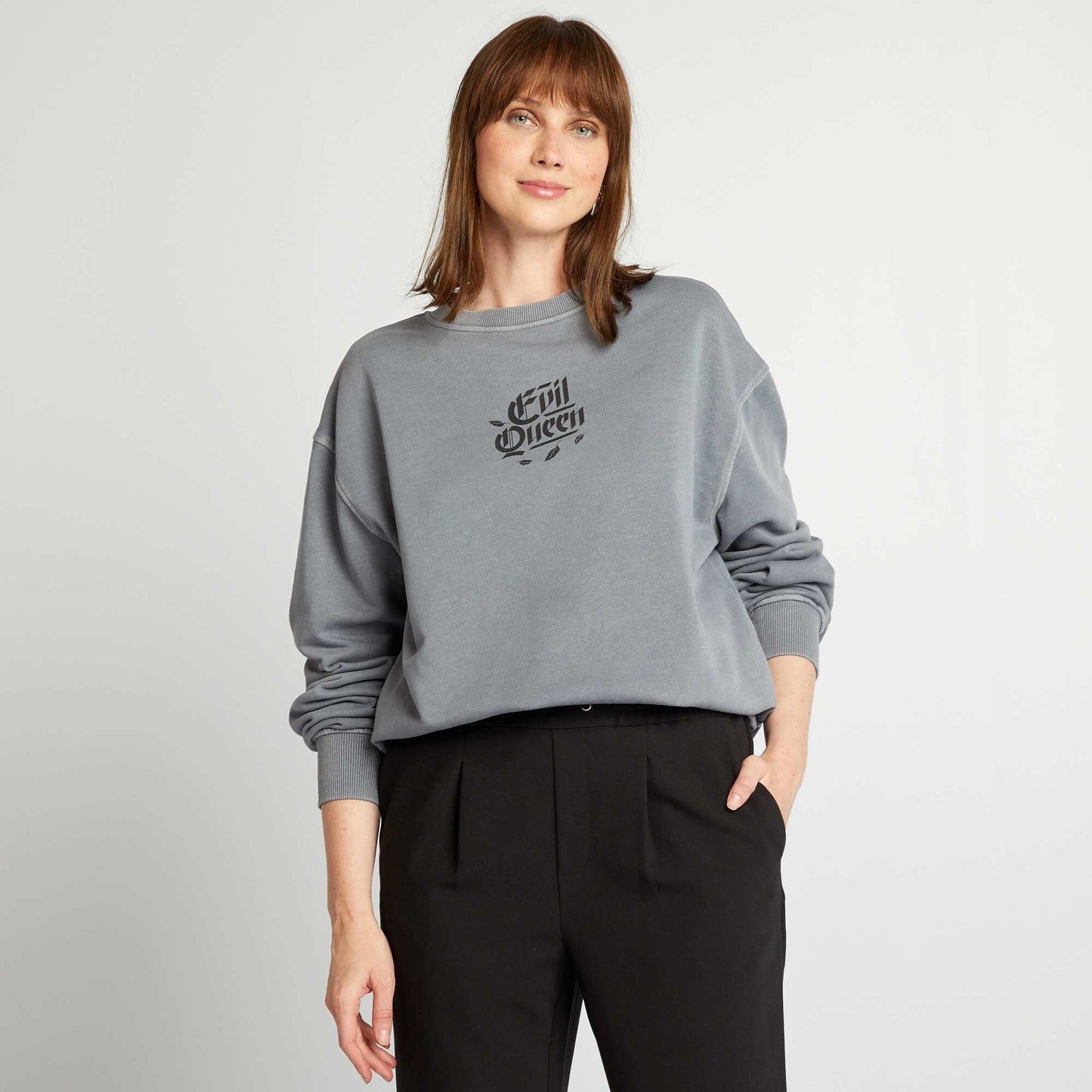 Sweat imprim 'The Villains' Gris