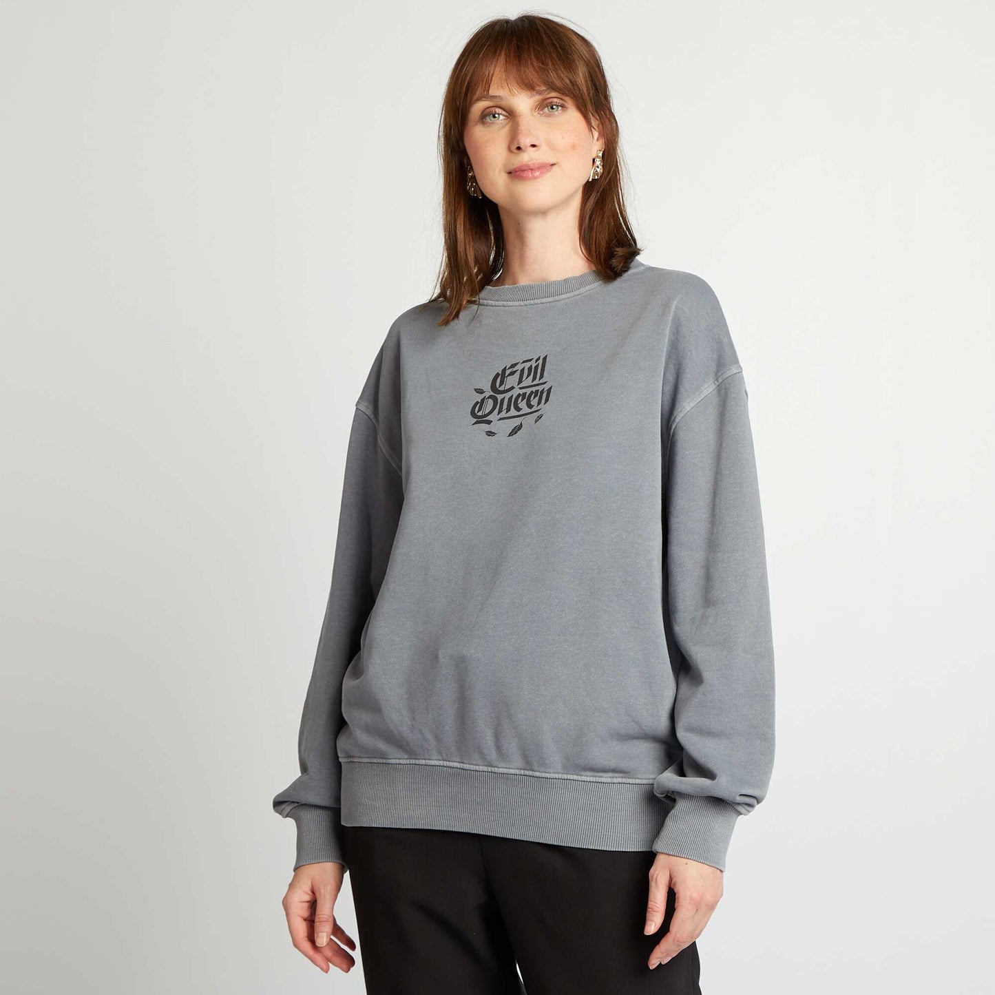 Sweat imprim 'The Villains' Gris