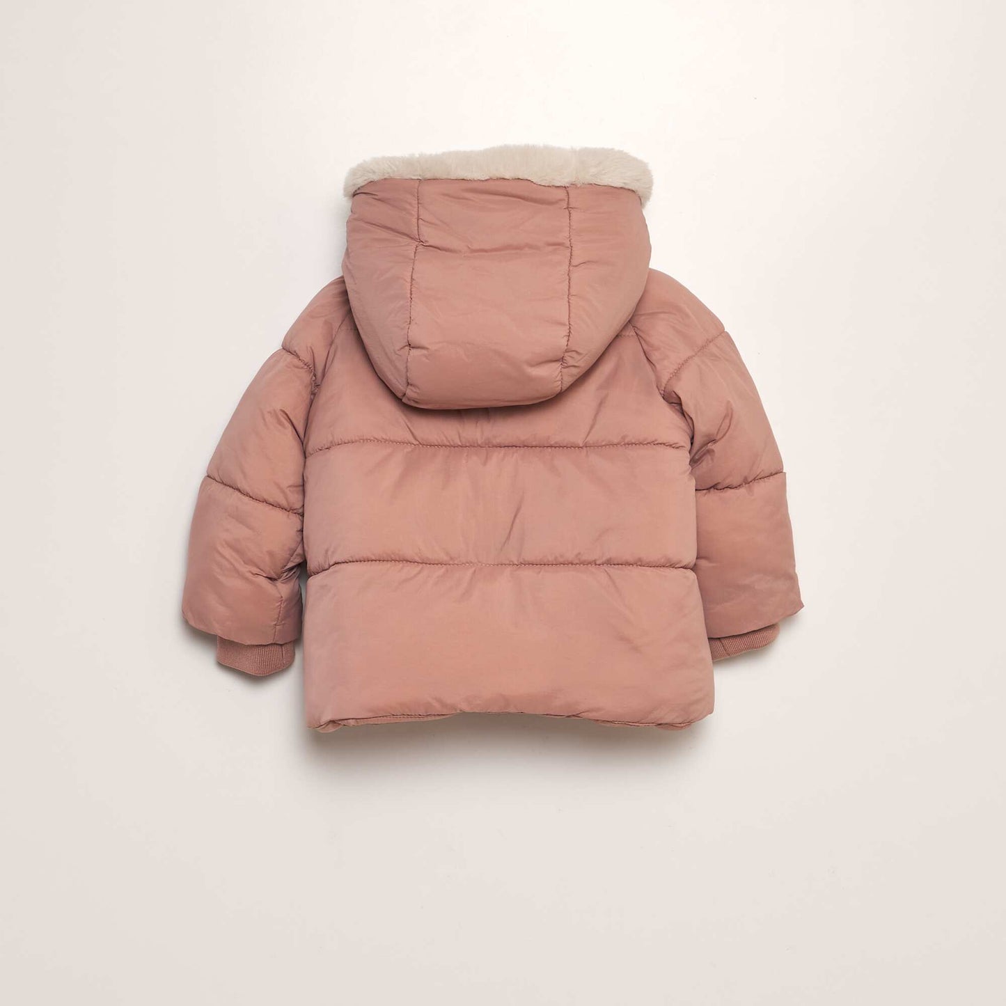 Doudoune doubl e capuche Rose