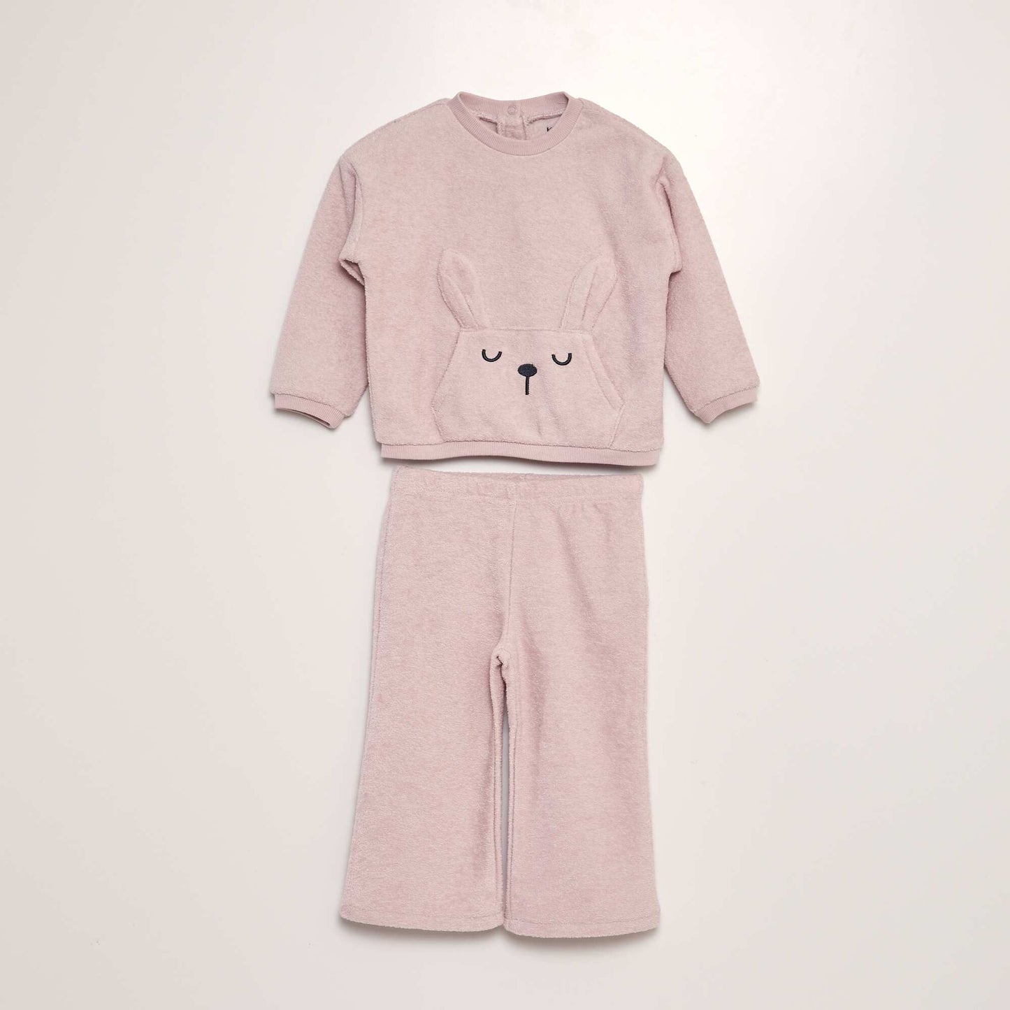 Ensemble pyjama ponge - 2 pi ces Rose