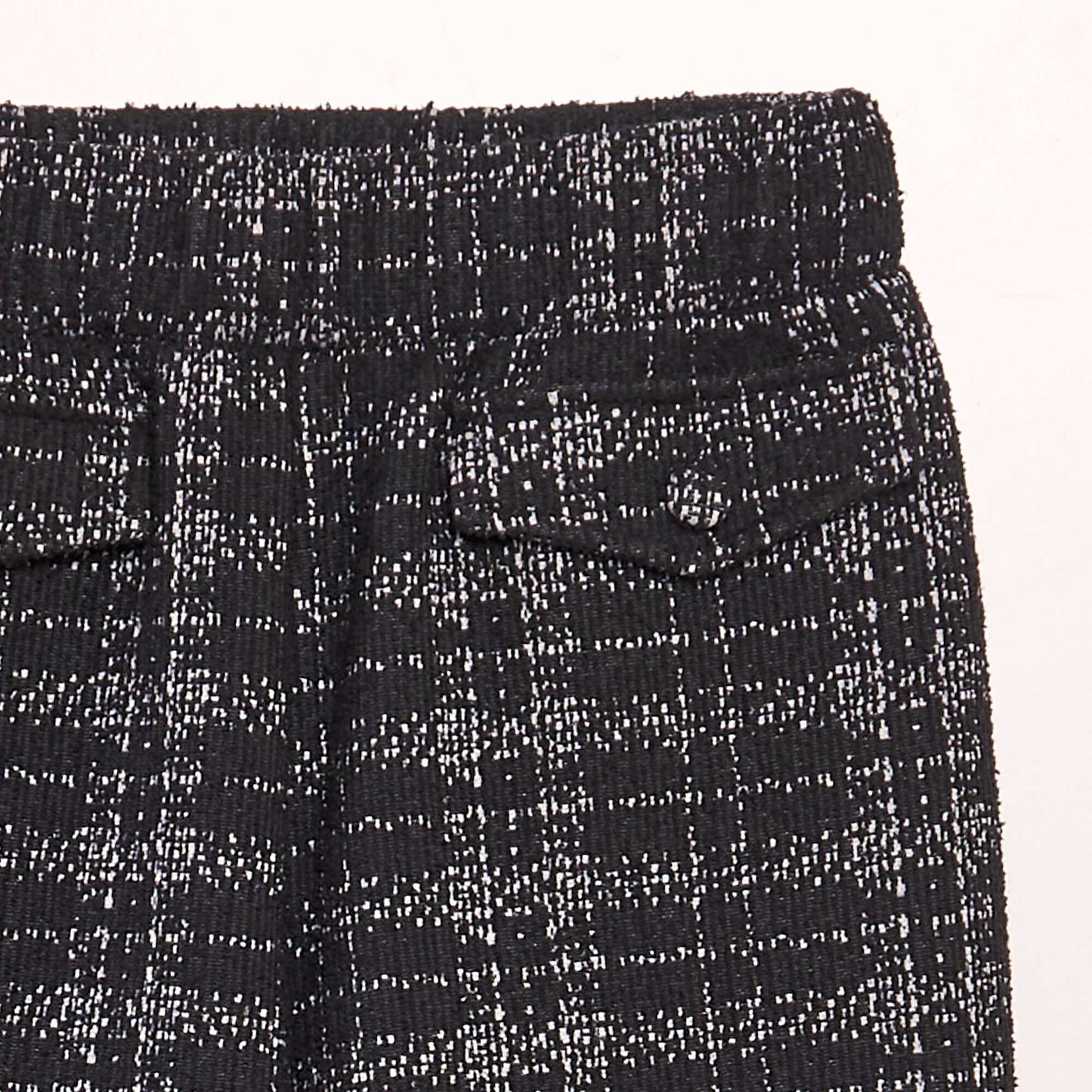 Pantalon en jacquard tricoté Noir