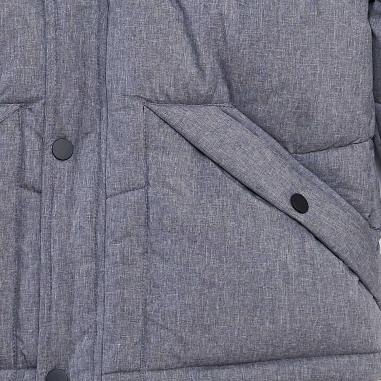 Doudoune mi-longue matelass e Gris