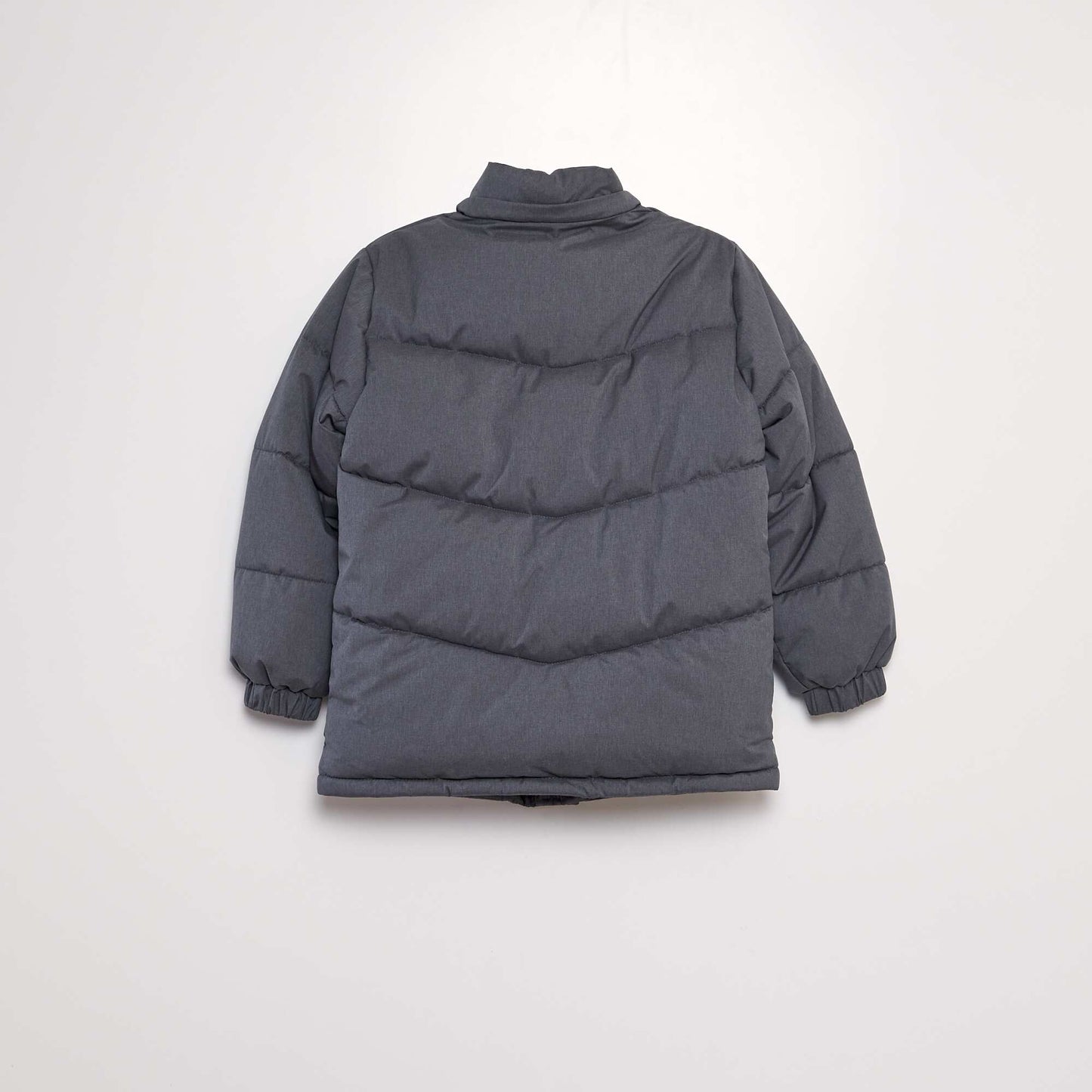 Doudoune mi-longue matelass e Gris fonc