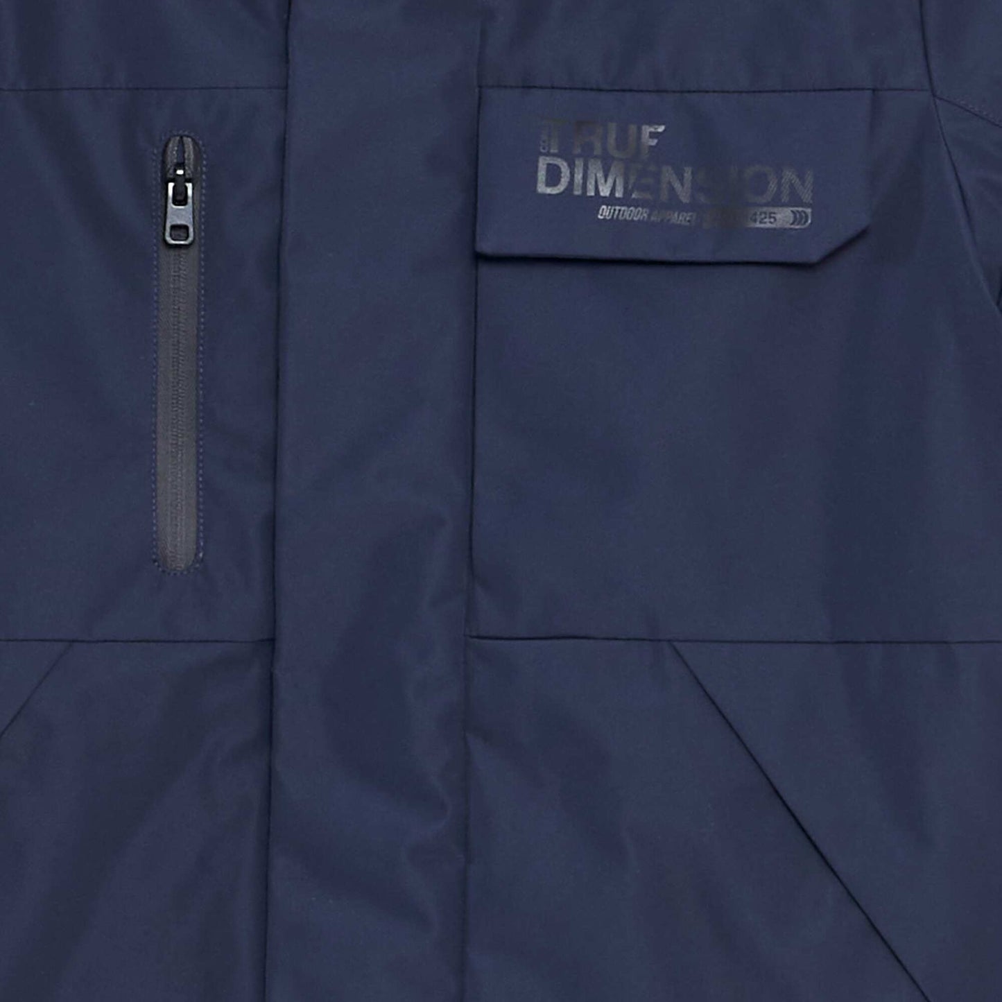 Parka technique capuche Bleu