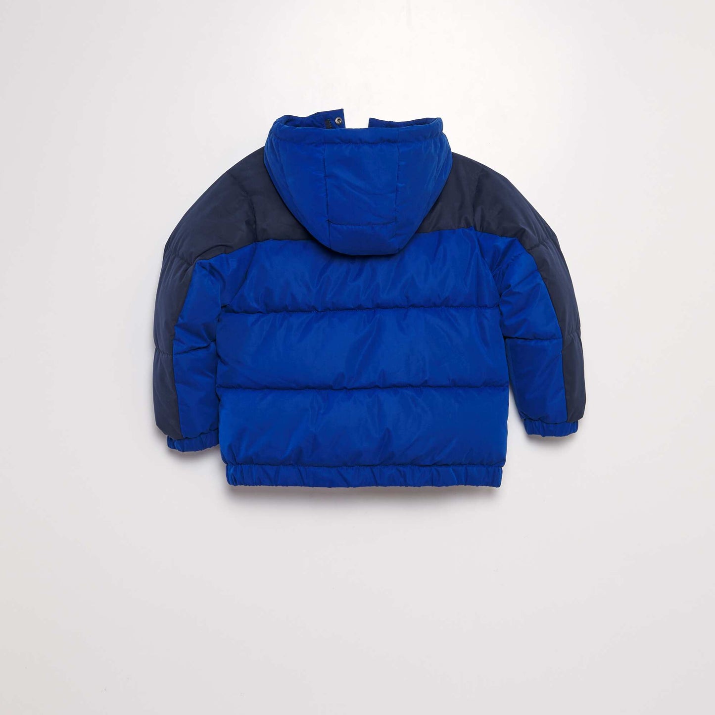 Doudoune color block capuche Bleu