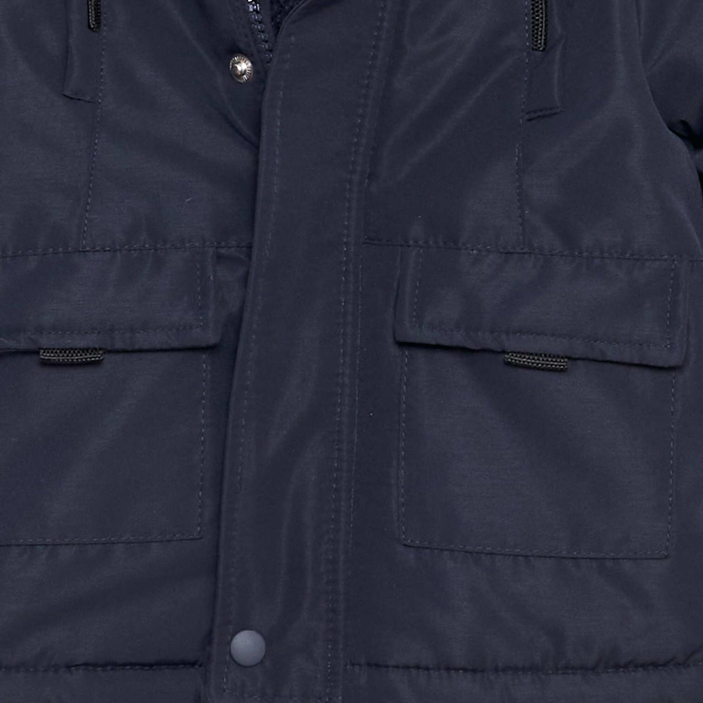 Parka chaude capuche Bleu marine