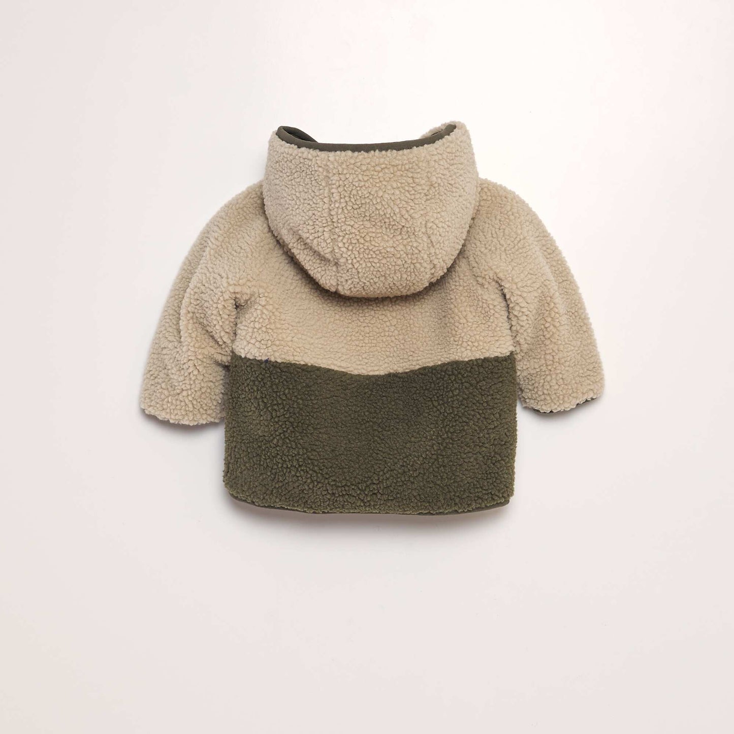 Blouson r versible capuche Kaki