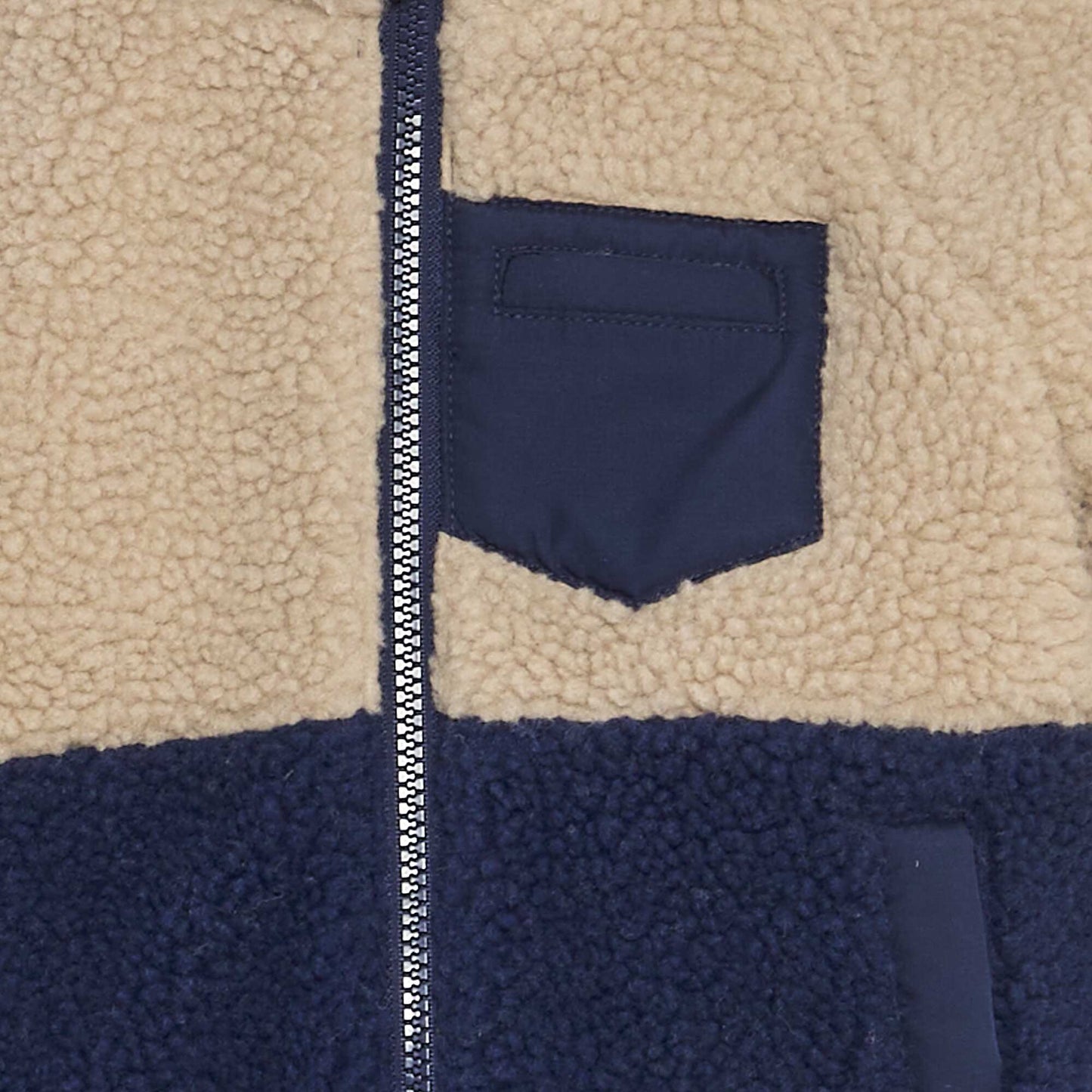 Blouson r versible capuche Bleu