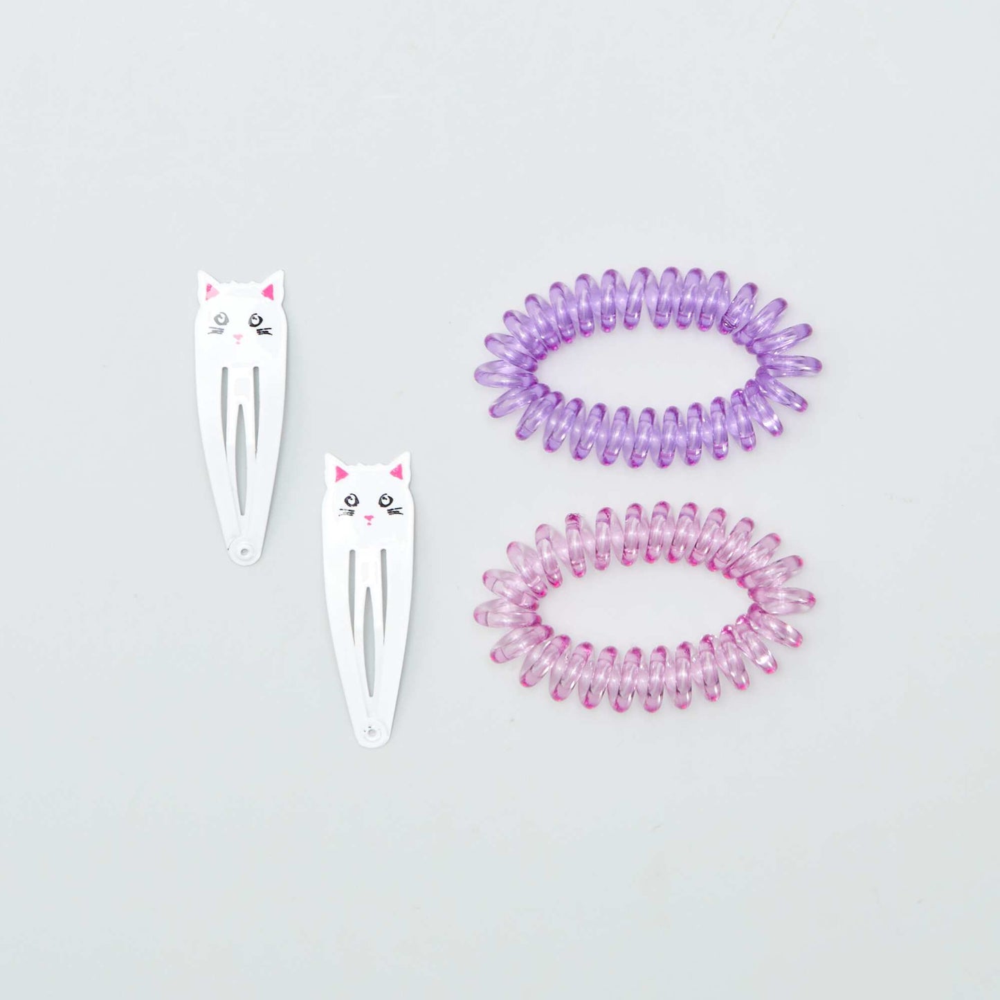 2 pinces et 2 lastiques pour cheveux Rse