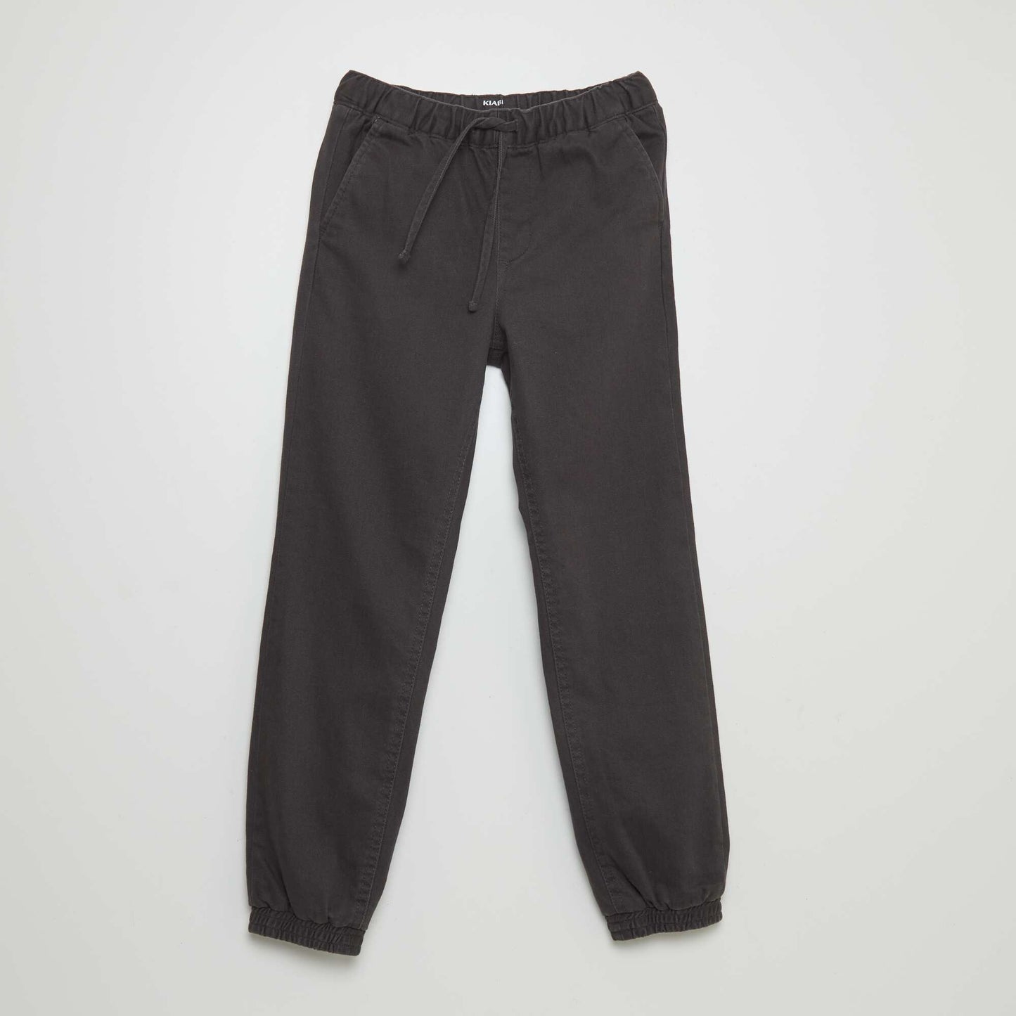 Pantalon jogger droit gris fonc