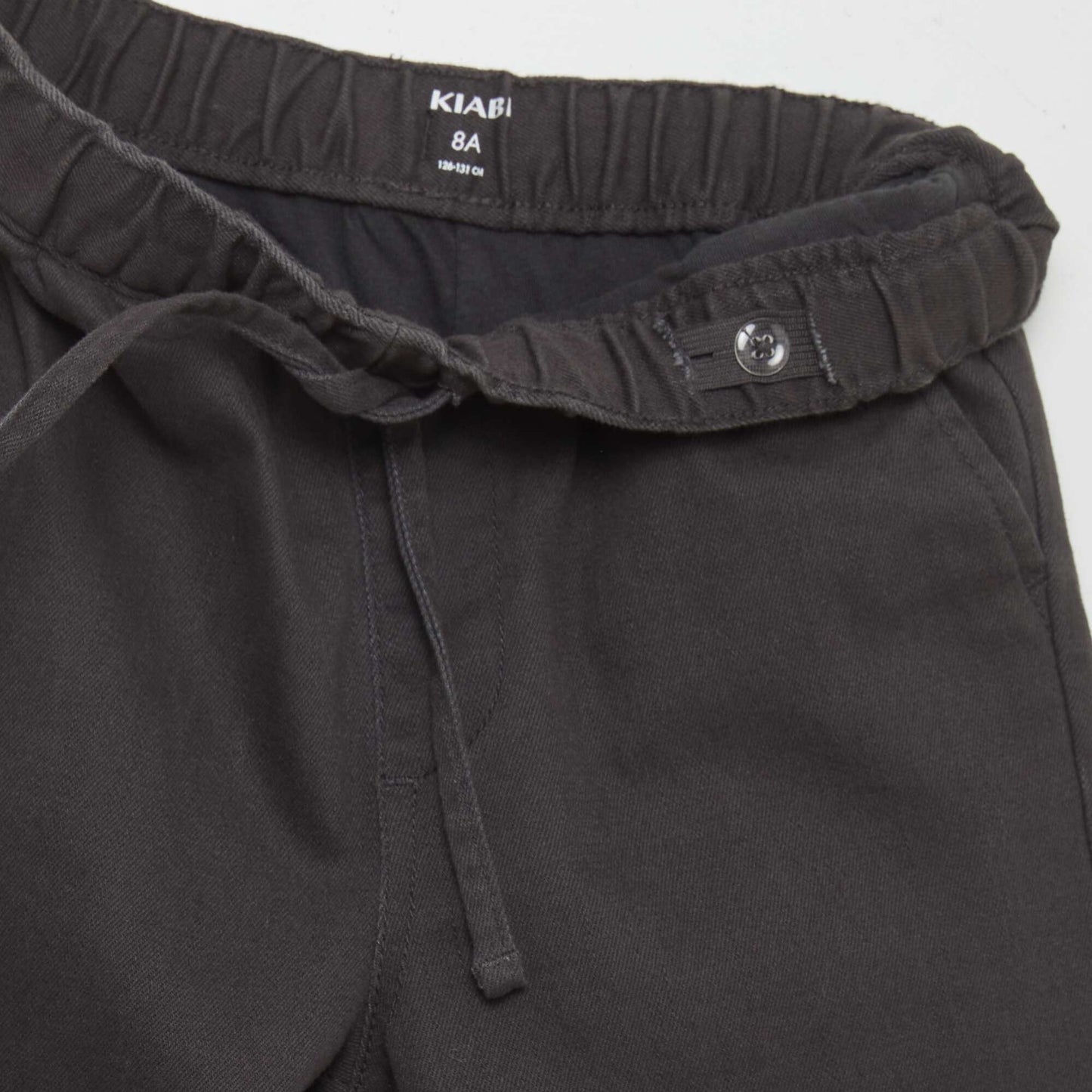 Pantalon jogger droit gris fonc