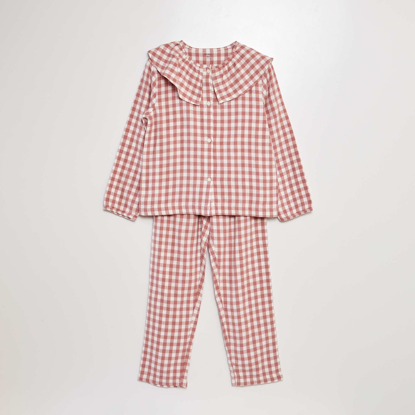 Ensemble pyjama long carreaux - 2 pi ces ROSE