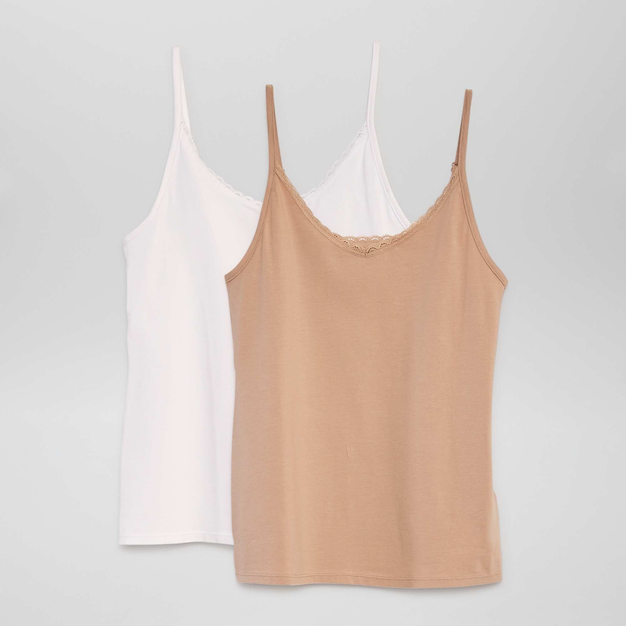 D bardeur fines bretelles Beige