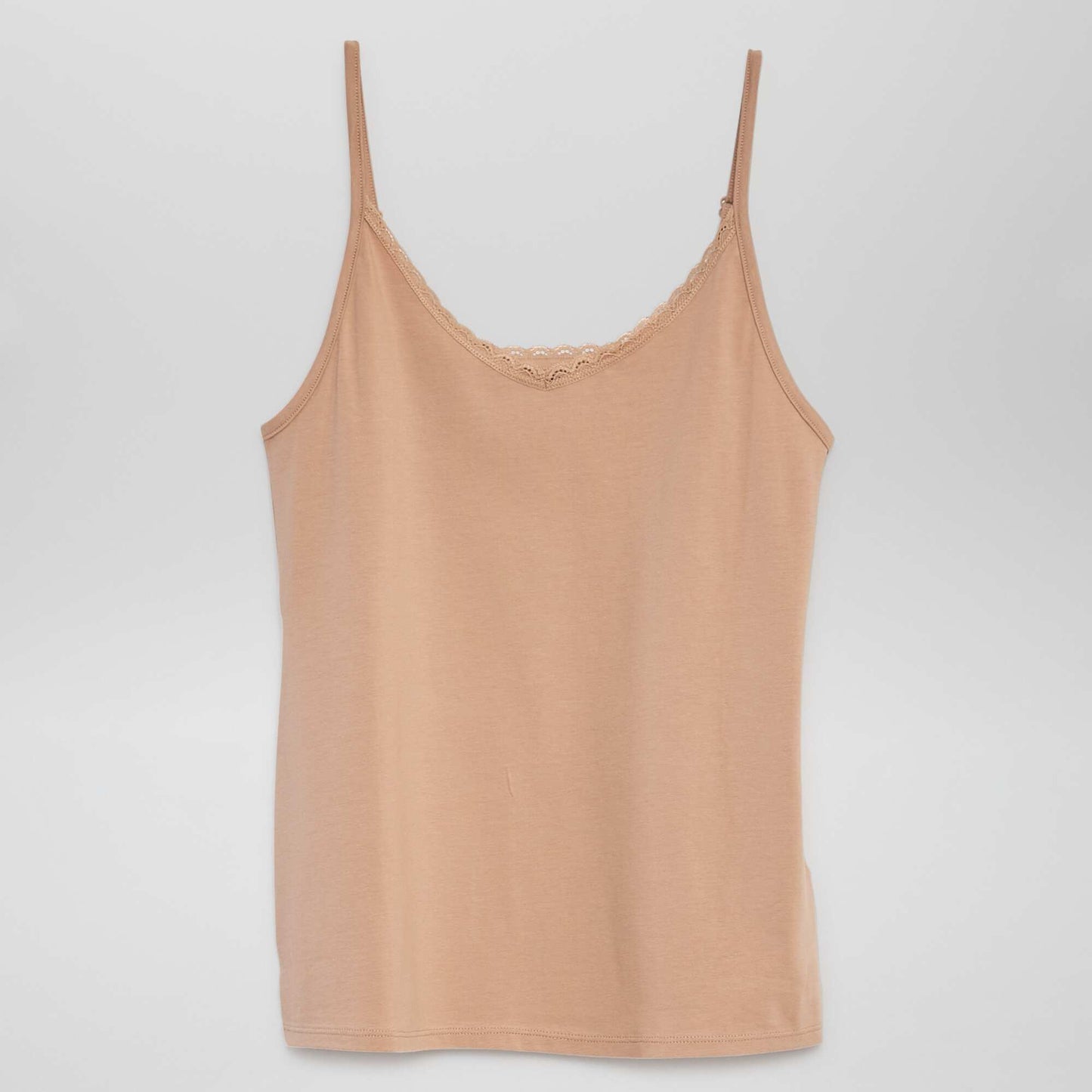 D bardeur fines bretelles Beige